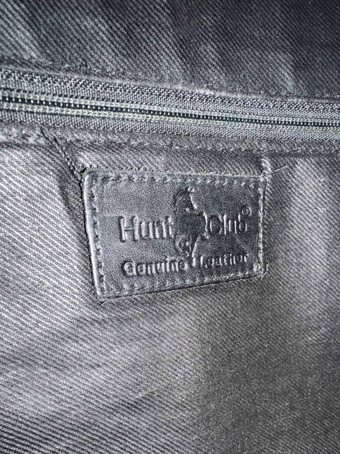 Vintage Hunt Club Black Leather Handbag