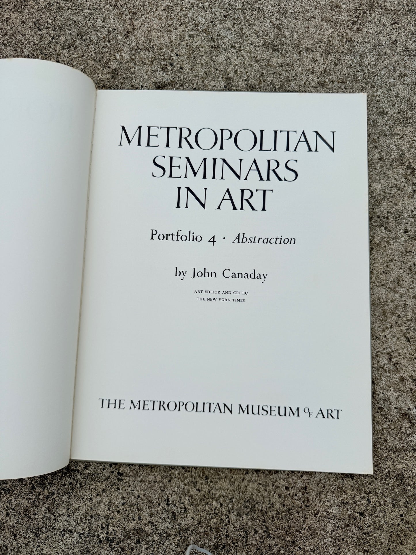 Metropolitan Seminars in Art Book | Portfolio 4: Abstraction