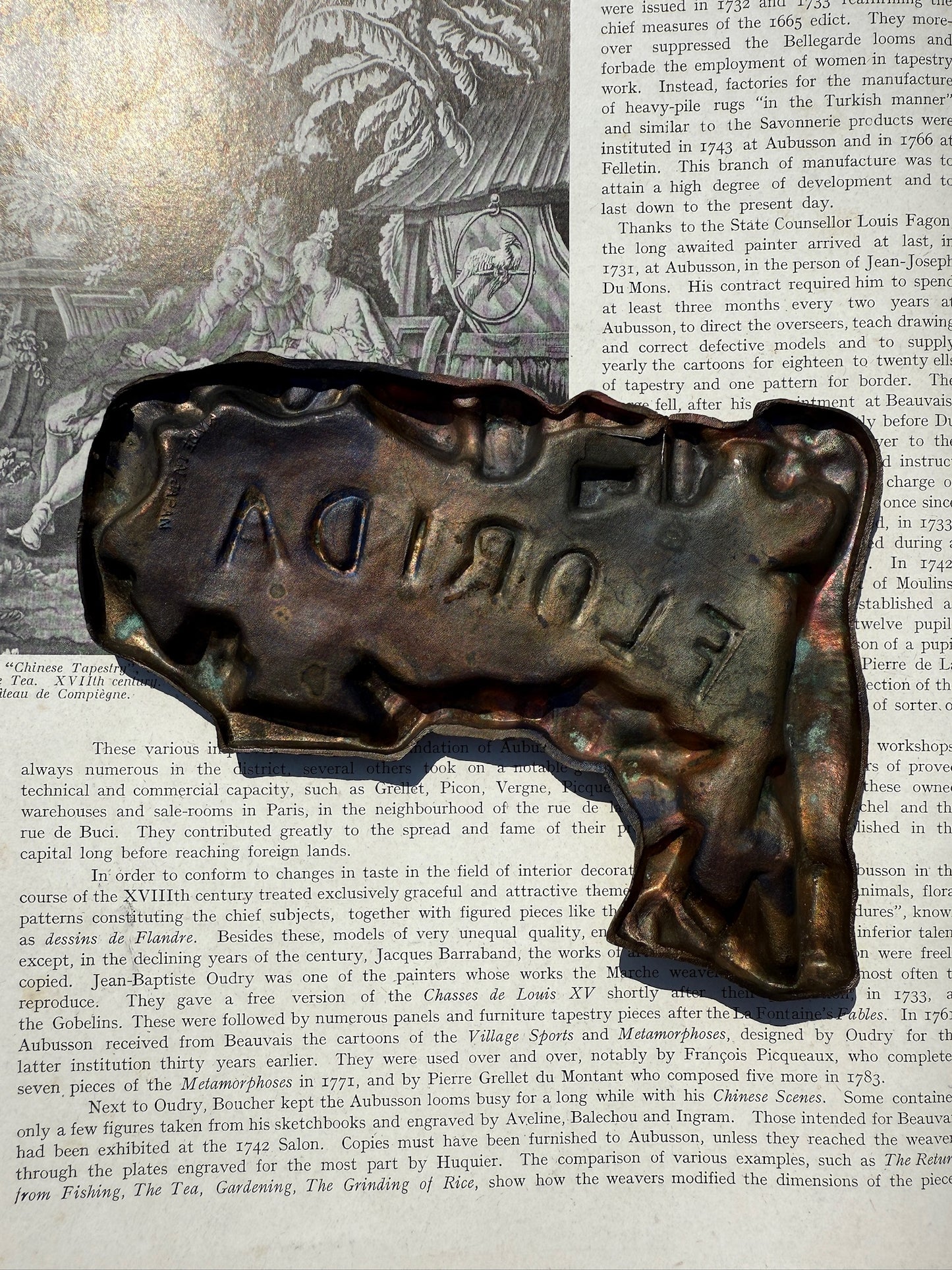 Vintage 1950s Metal Florida Ashtray
