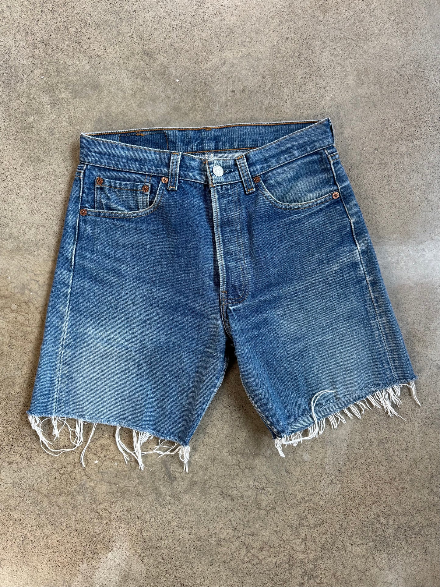 Vintage 1990s Levi’s 501 Cut-Off Denim Shorts | Waist 29”