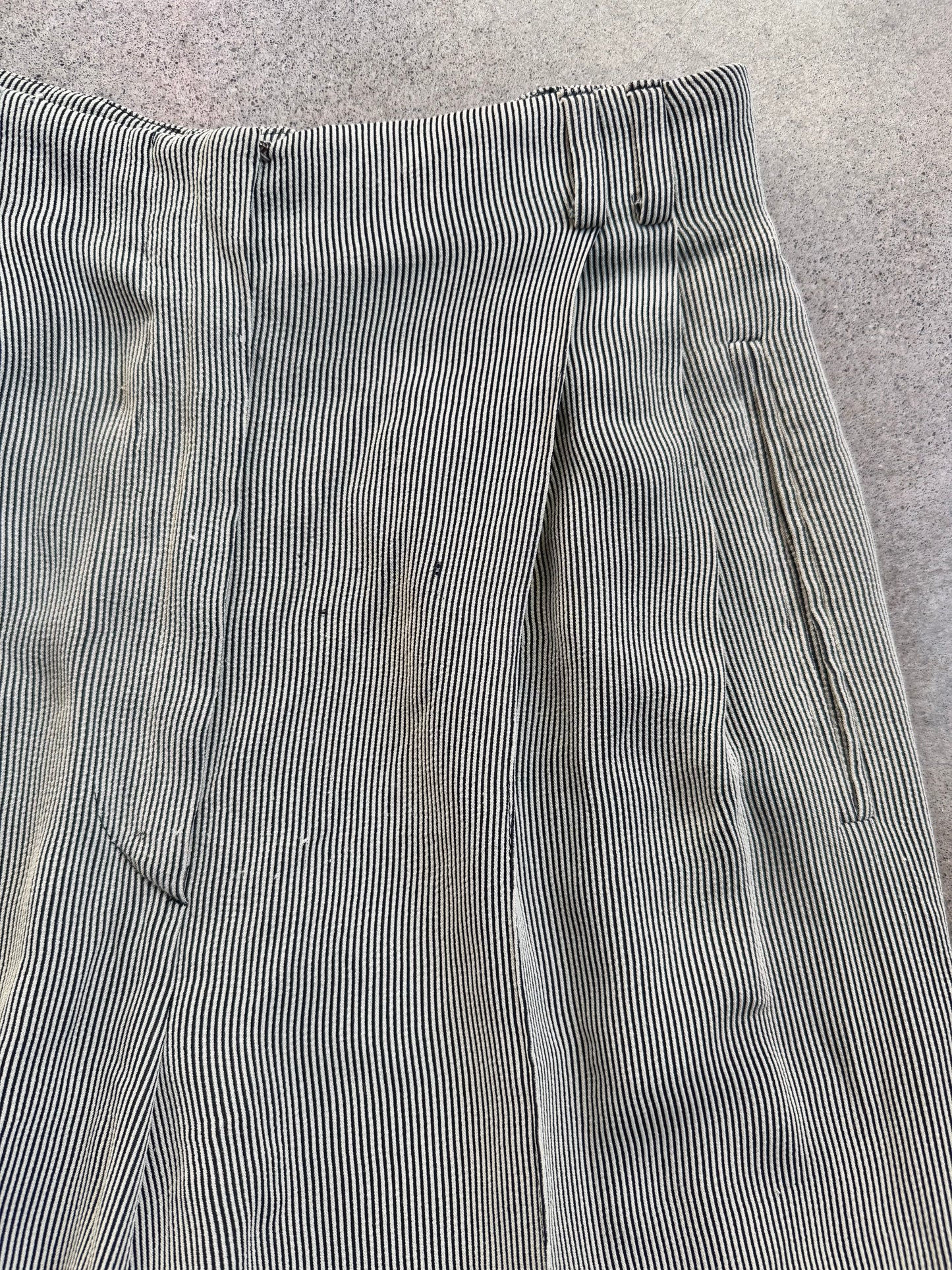 Vintage Giorgio Armani Pinstripe Two-Piece Pant Suit | S/M