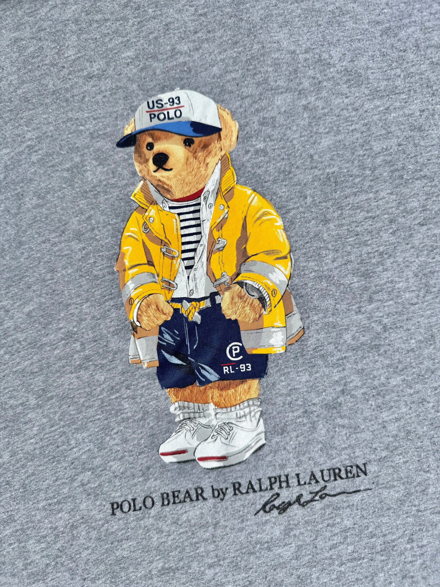 Ralph Lauren Polo Bear Hooded Long Sleeve T-Shirt | Large