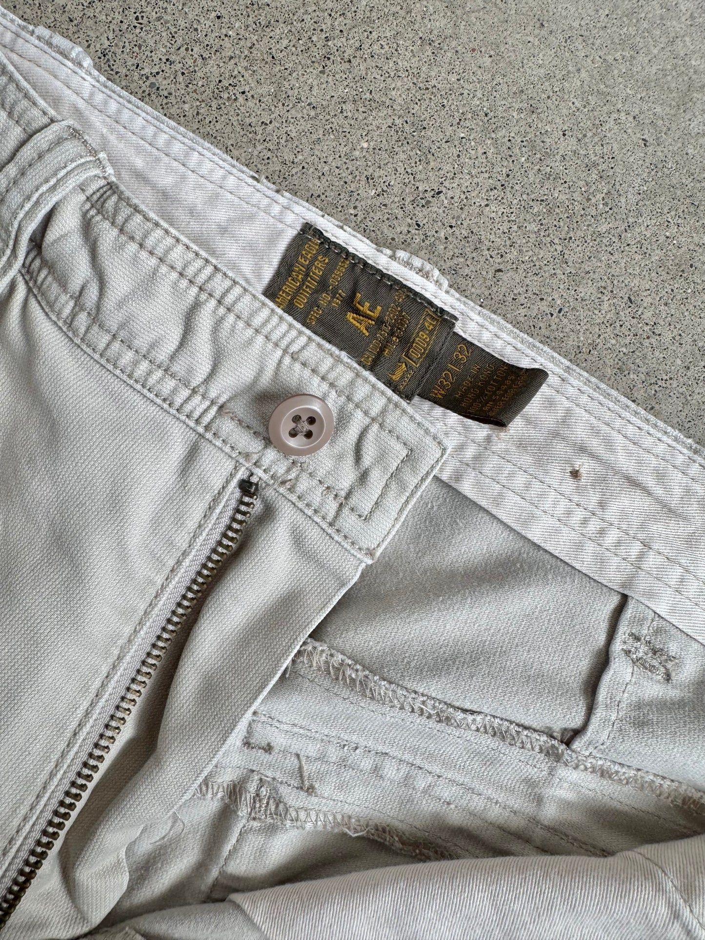 Vintage 1990s American Eagle Bootcut Cotton Khaki Pants | Waist 32”