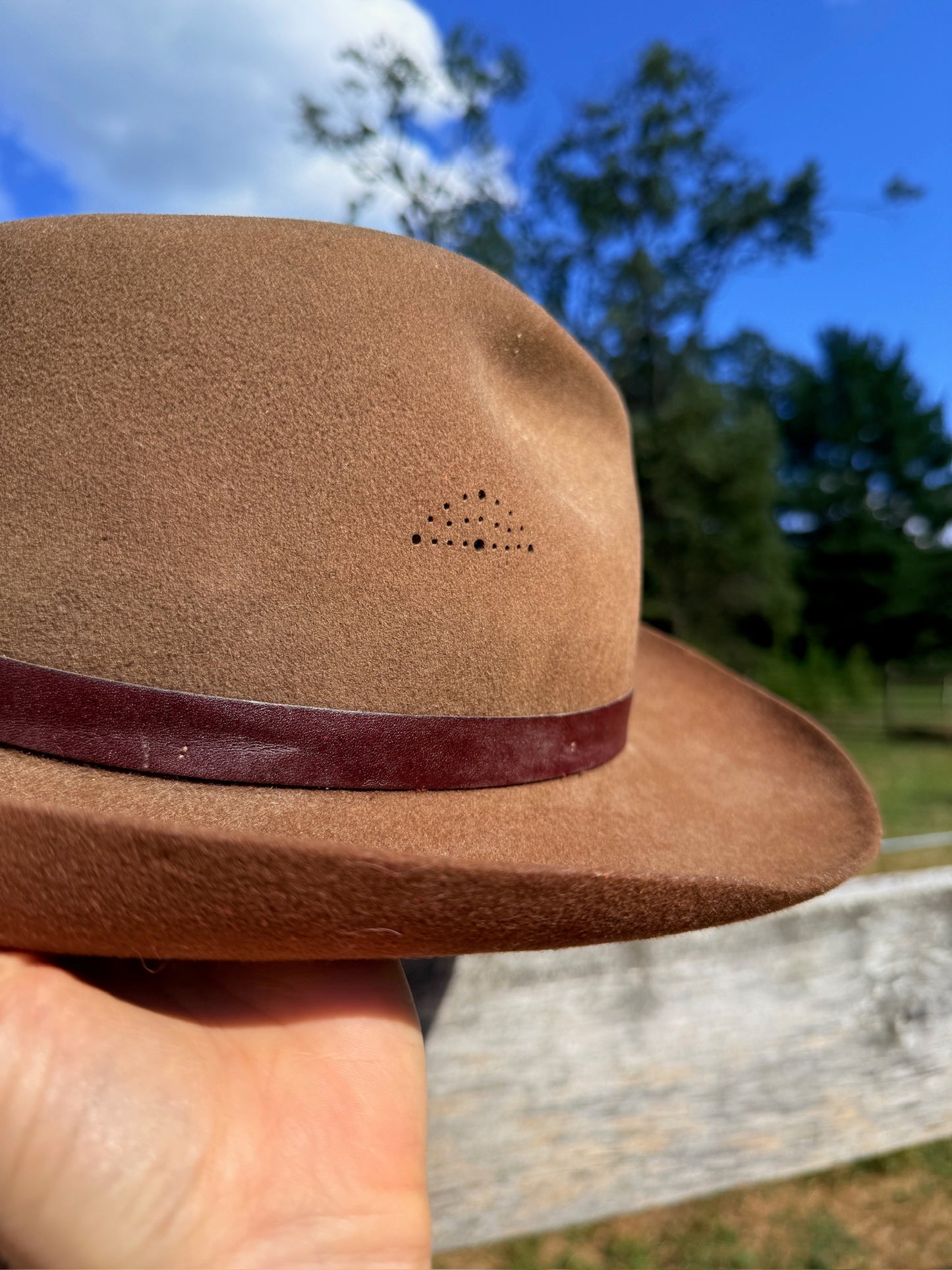 Vintage 1980s Banana Republic Brown Felt Wool Fedora