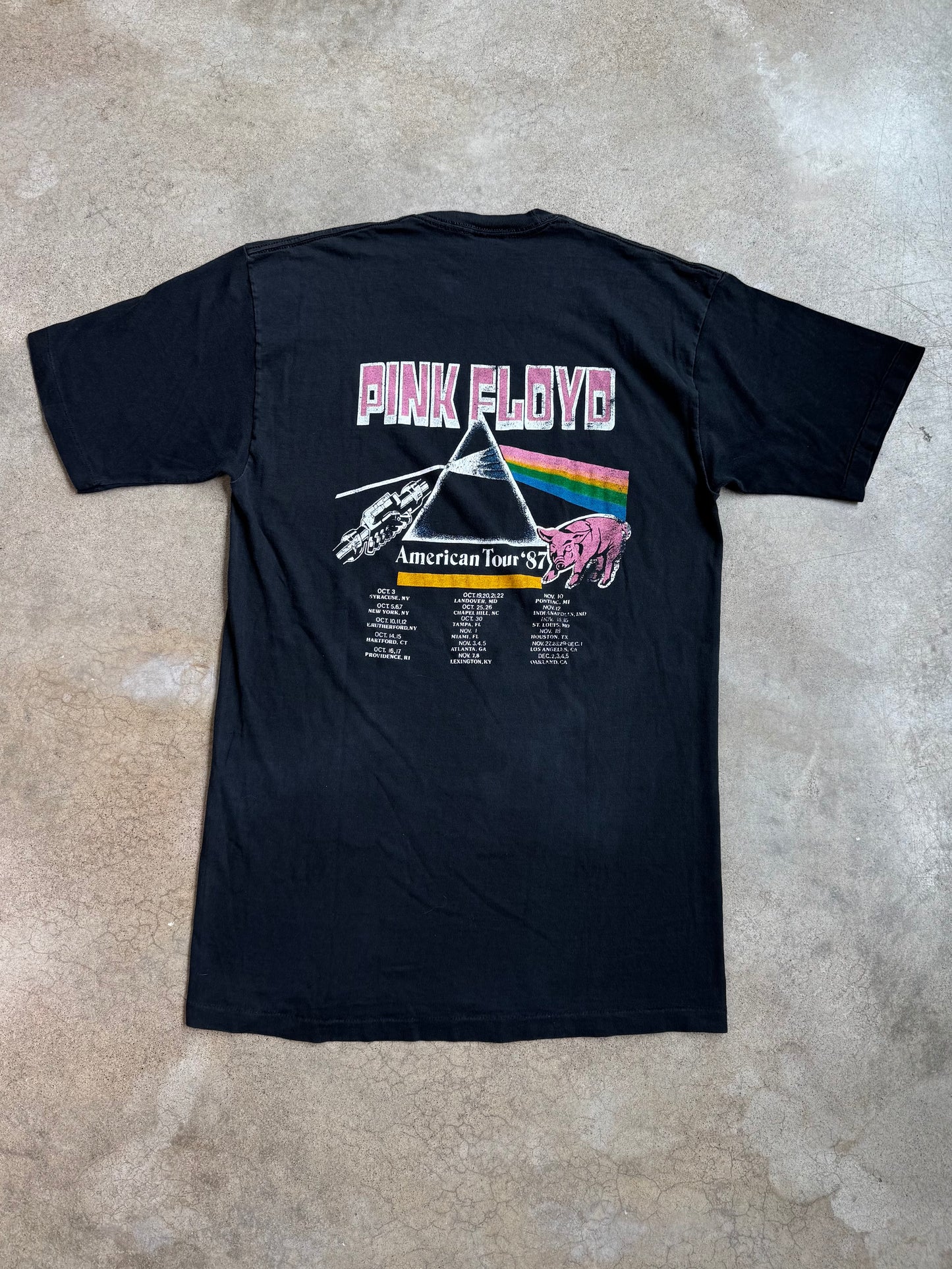 Vintage 1987 Pink Floyd American Tour Band Tee | L/XL