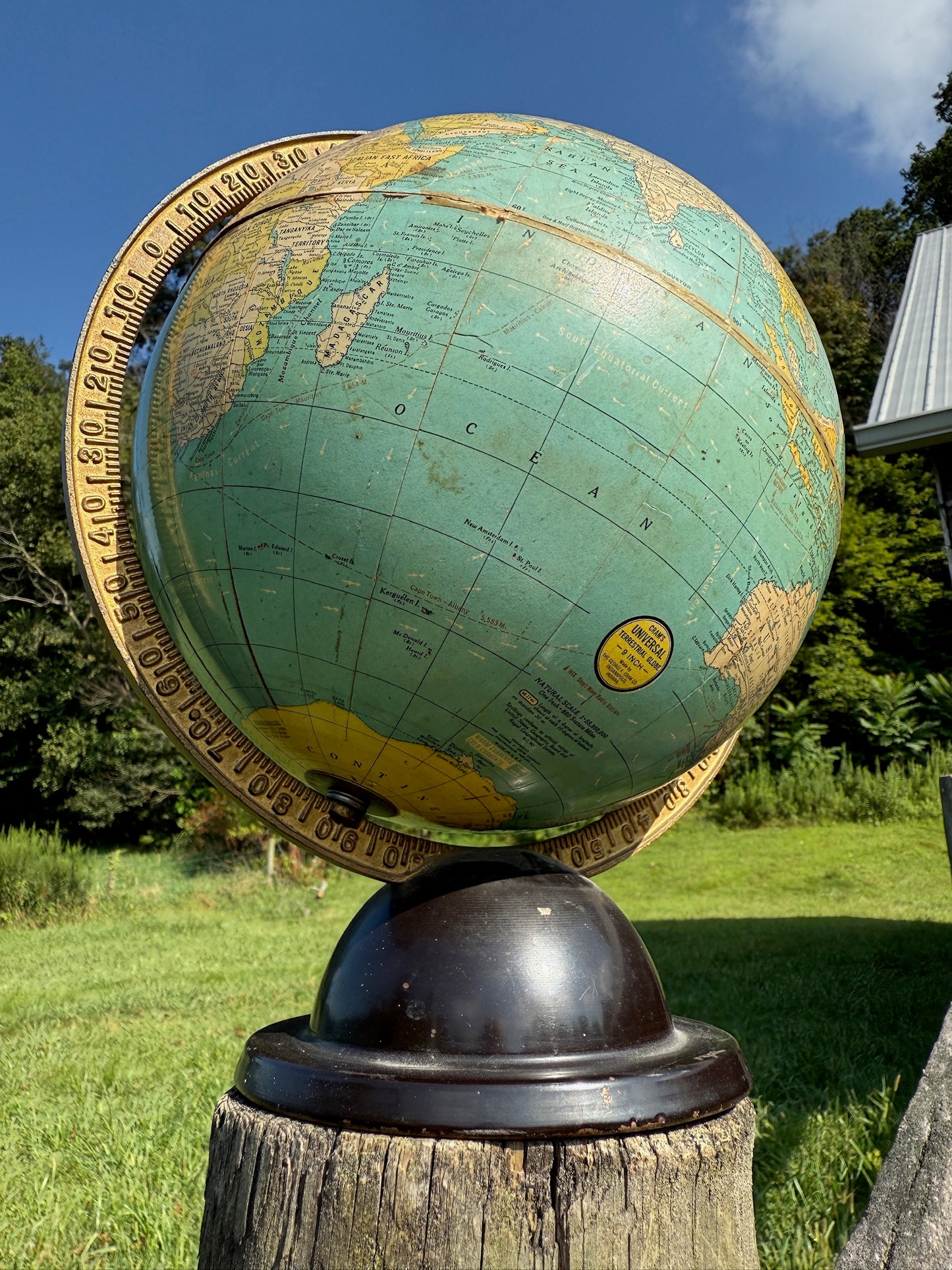 Vintage 1930s/40s Cram’s Universal 9 Inch Globe