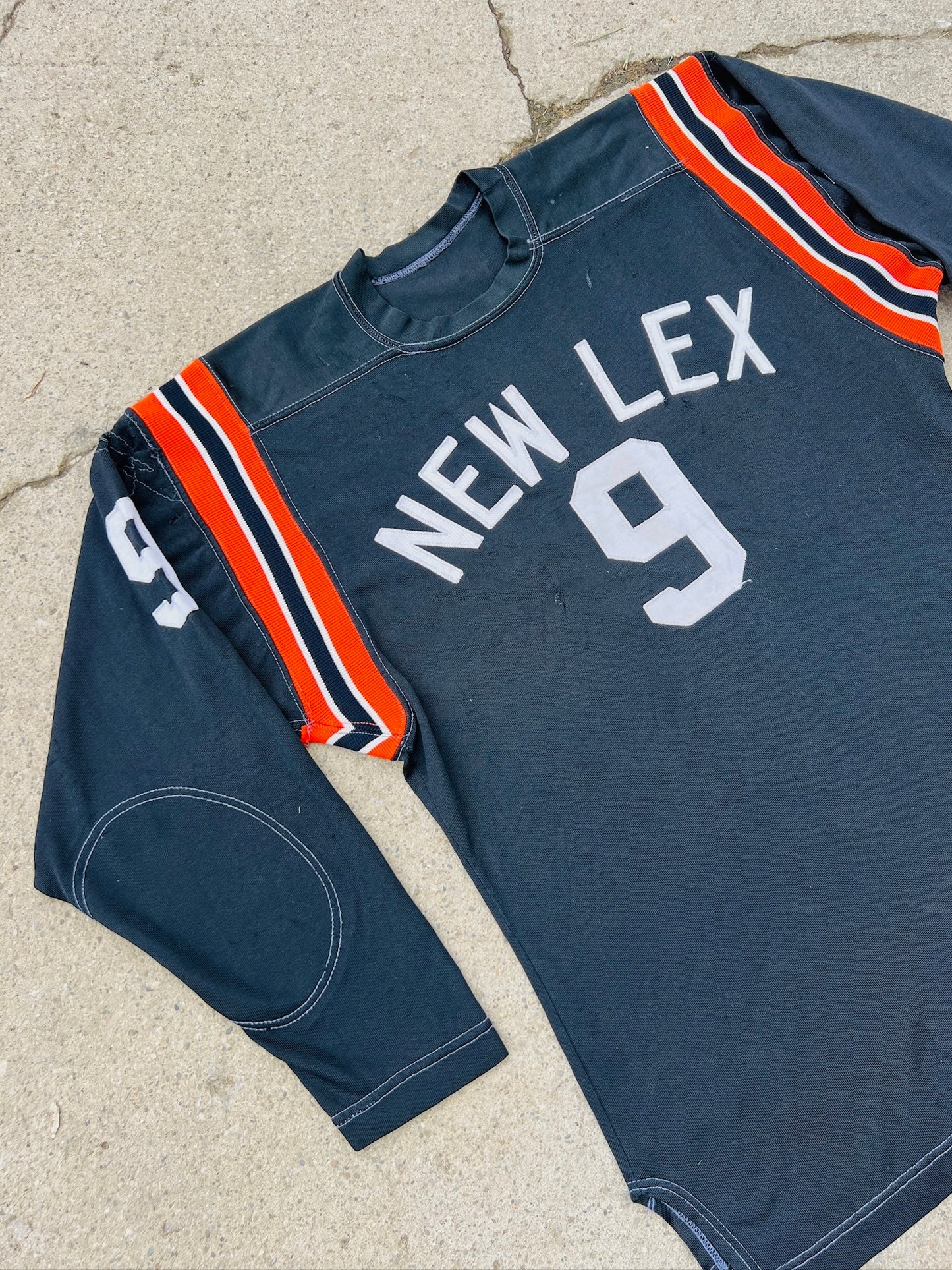 Vintage 1960s Russell Southern New Lex High School Football Jersey Tee | Medium