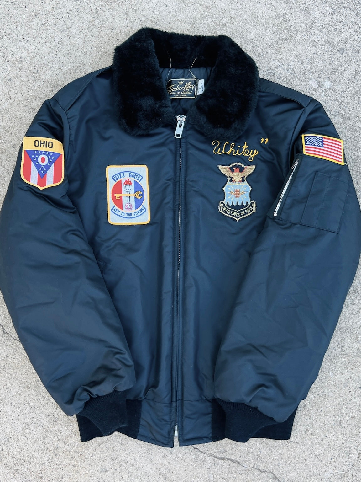 Vintage 1970s “Whitey” U.S. Air Force Bomber Jacket | Medium