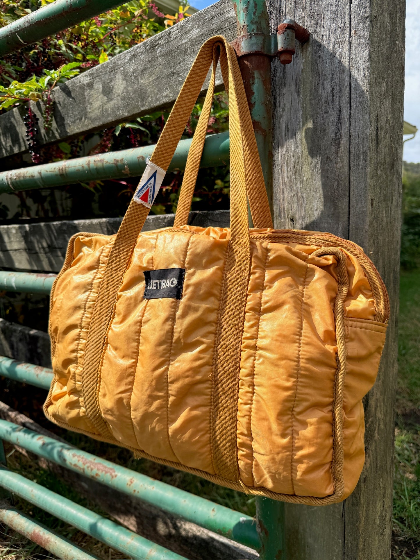 Vintage 1980s Jetbag By Astro-Sac Quilted Duffle Bag