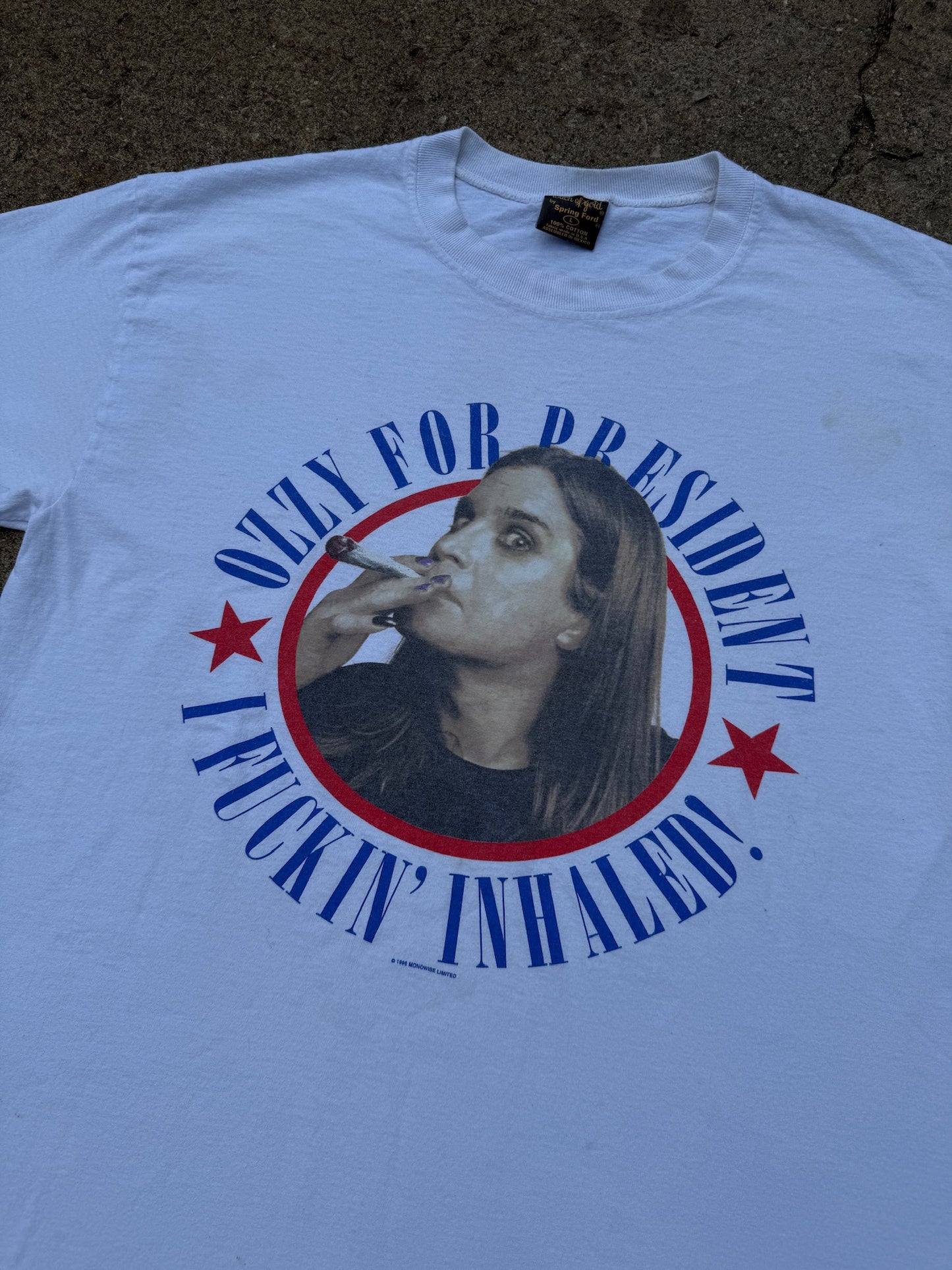 Vintage 1996 "Ozzy for President" Graphic Tee | Large