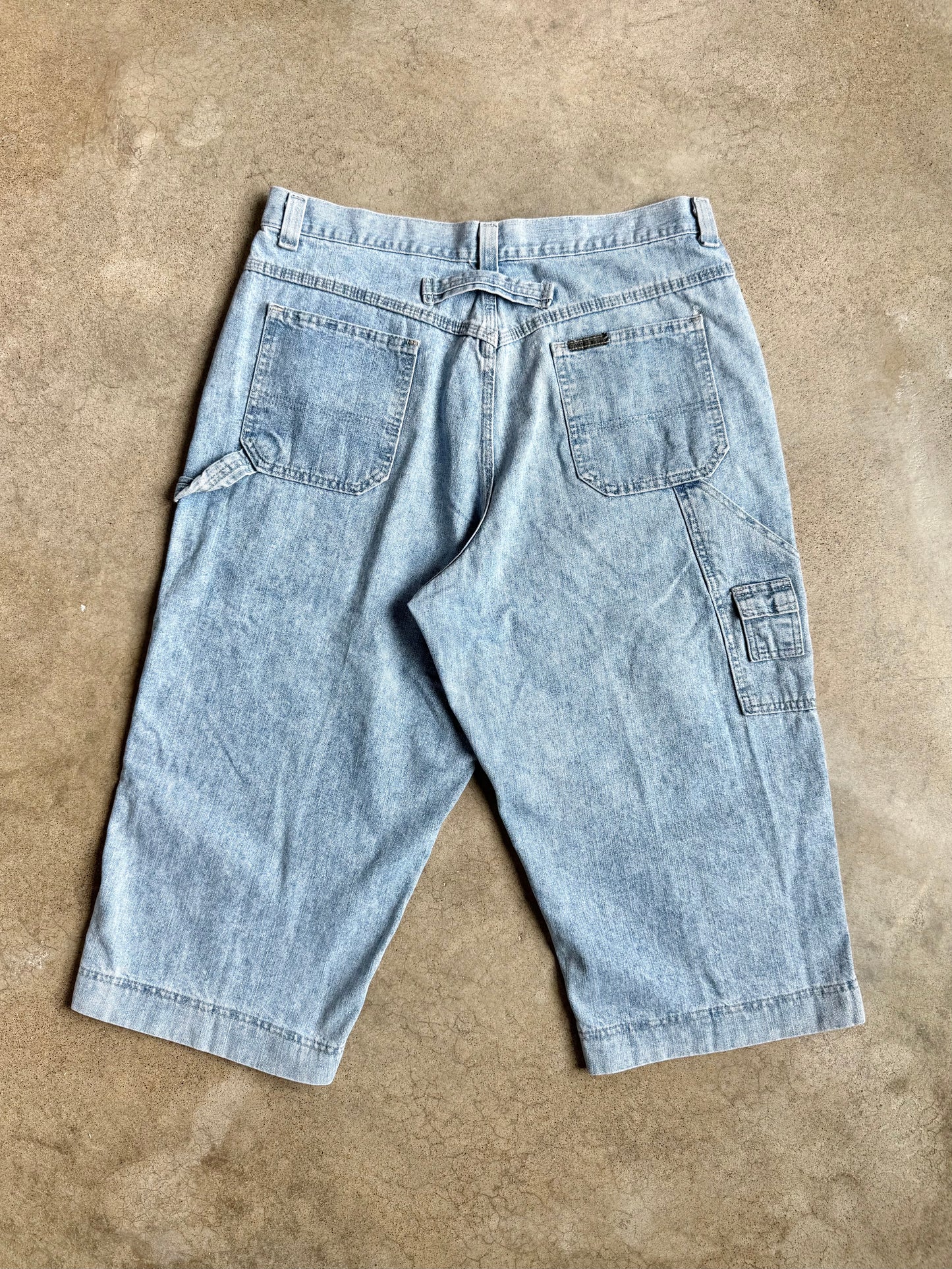 Vintage 1990s Riveted by Lee Cropped Carpenter Jeans | Waist 36”