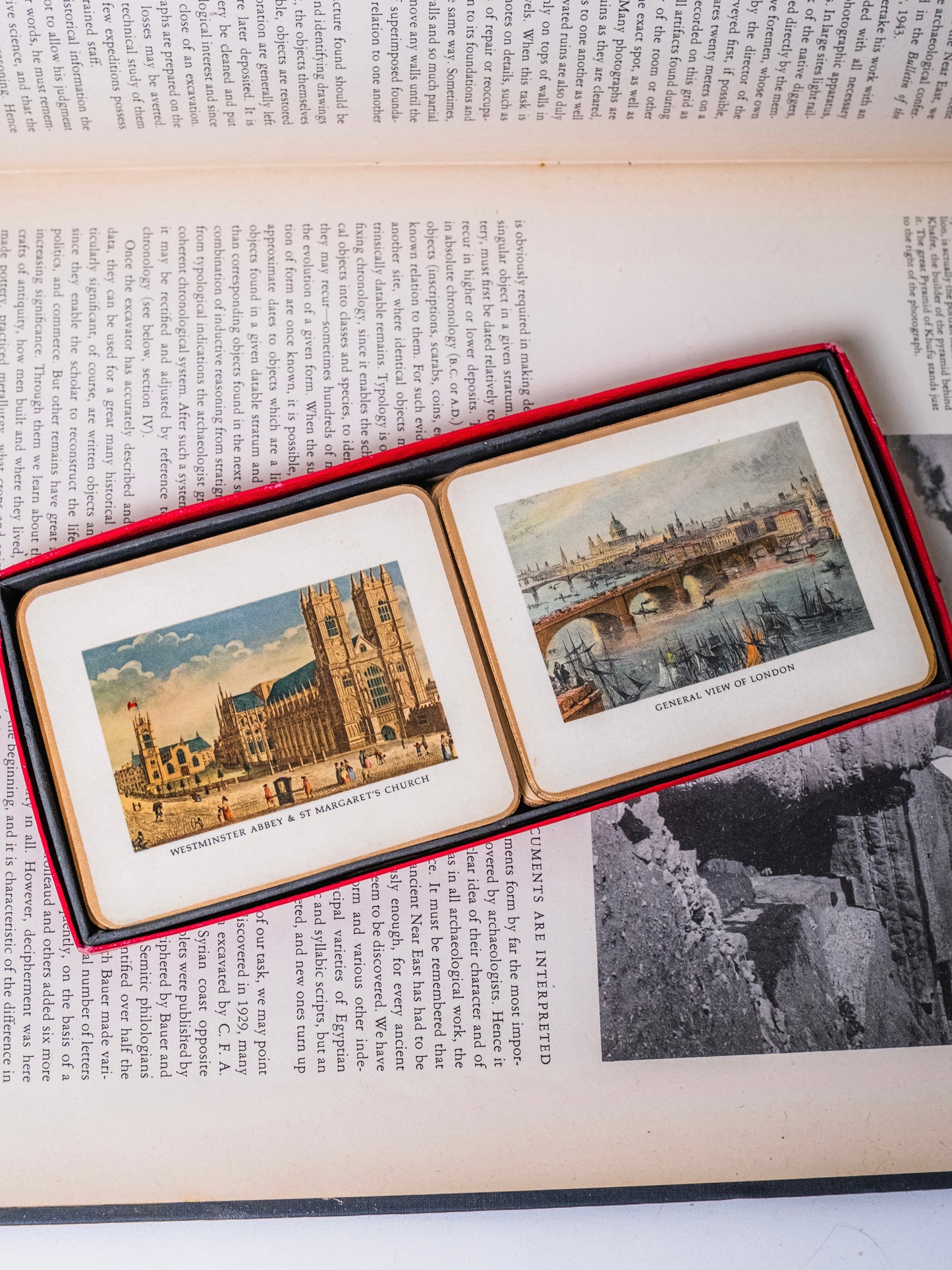 Vintage 1960s Lady Clare Matador Cork Backed Souvenir Coaster Set