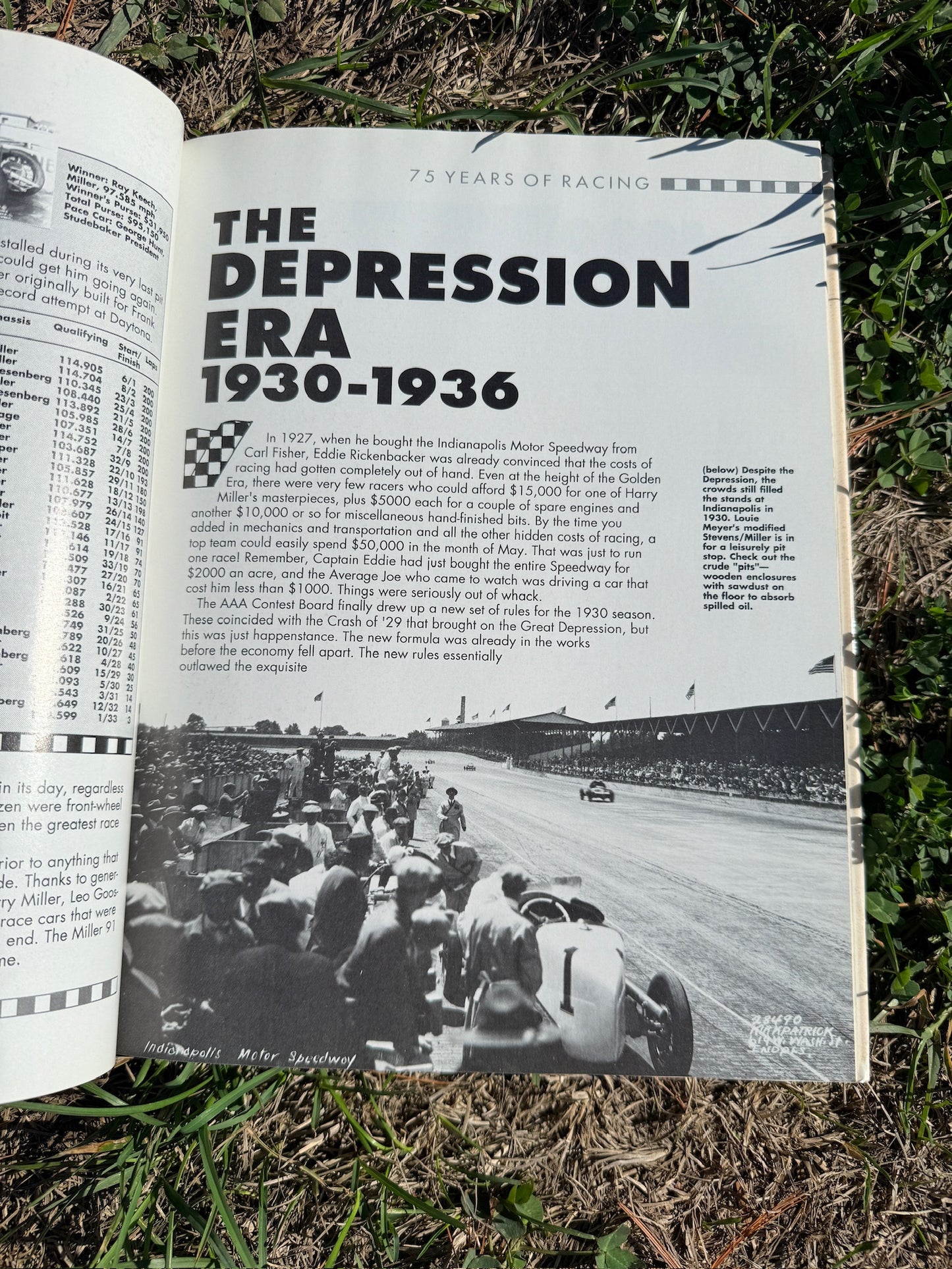 Indy Racing Hardcover Book