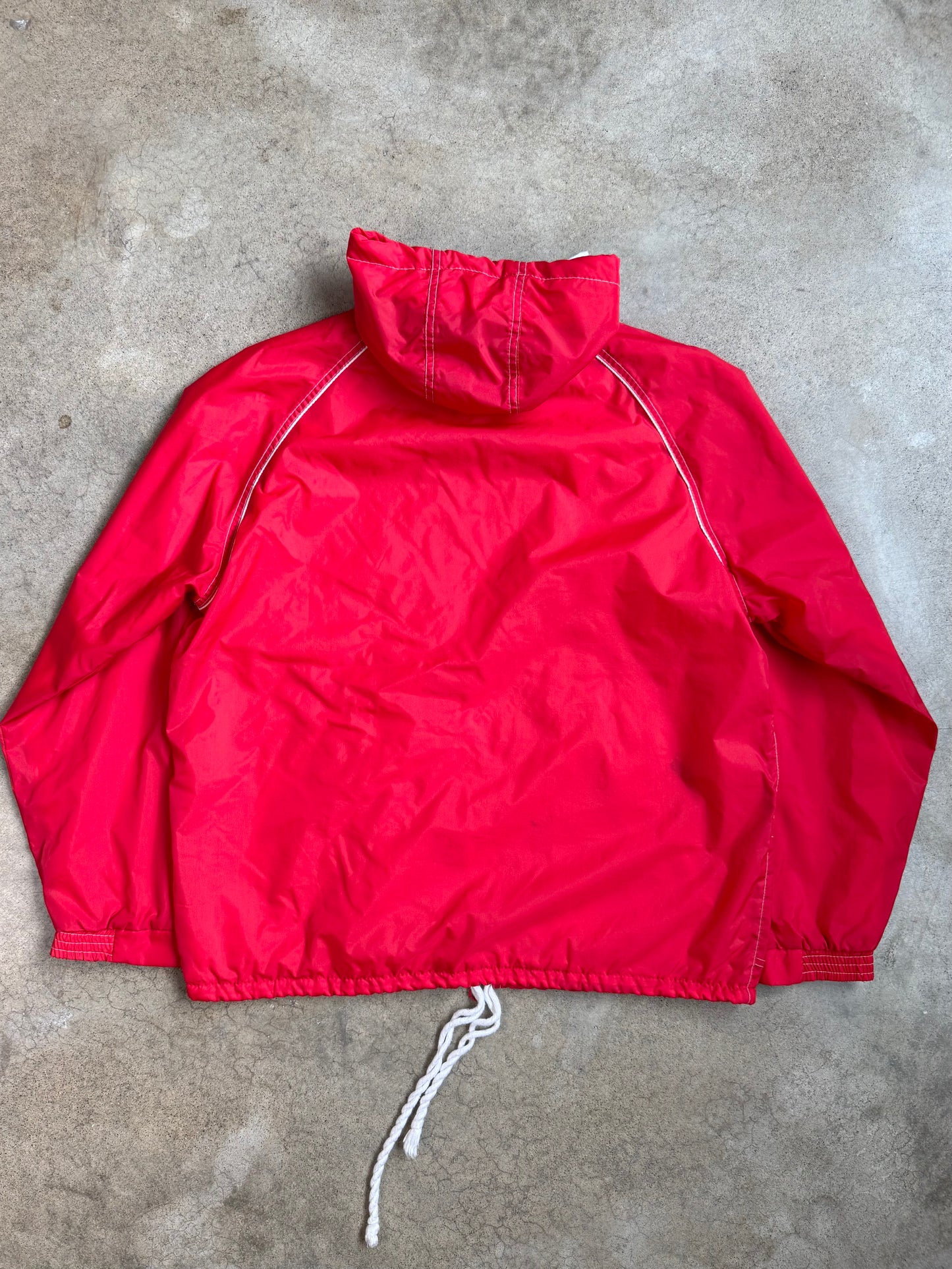 Vintage Envoy Red Windbreaker Zip-Up Jacket | Large