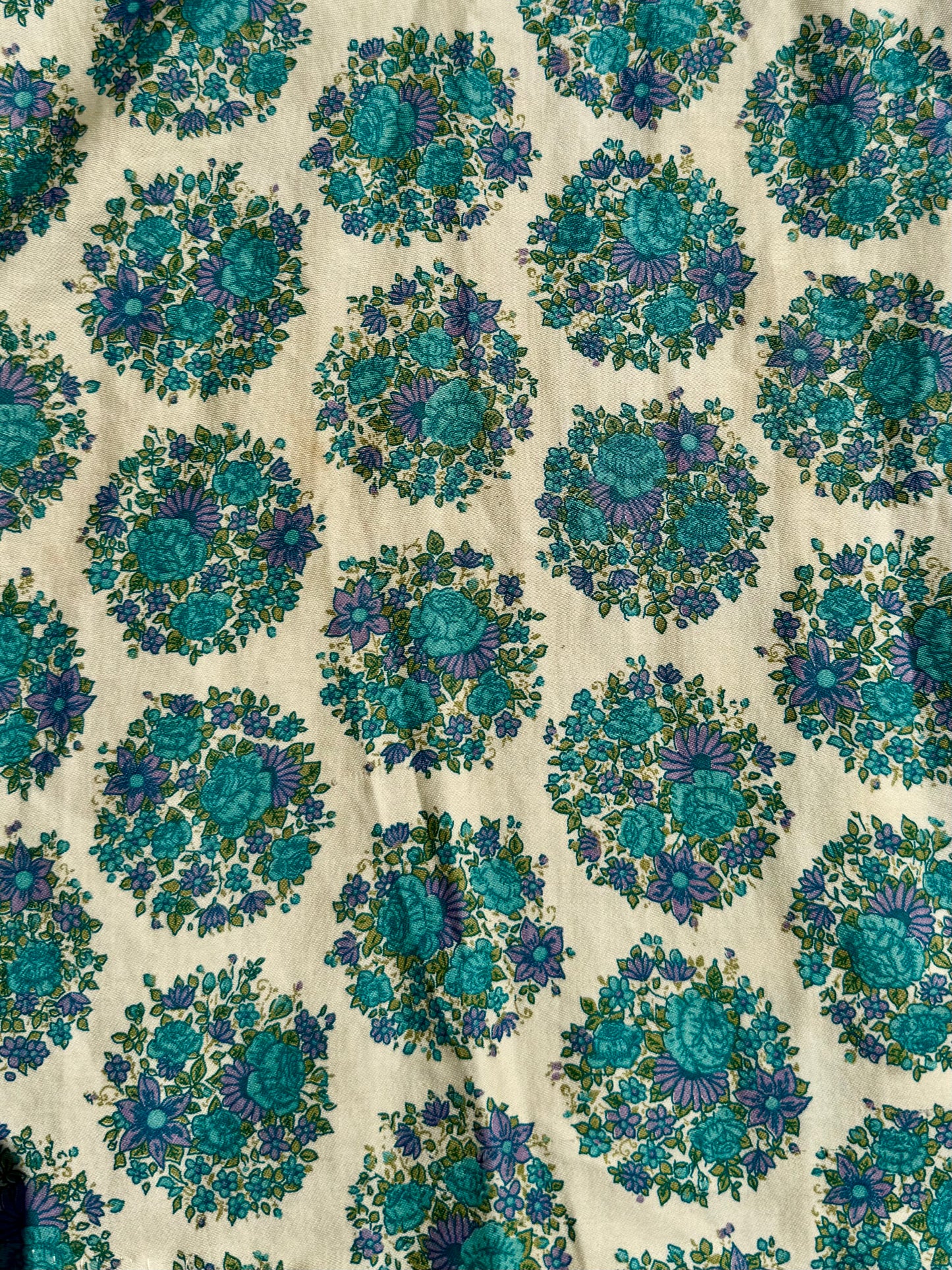 Vintage 1960s Floral Double-Breasted Spring Coat | Medium