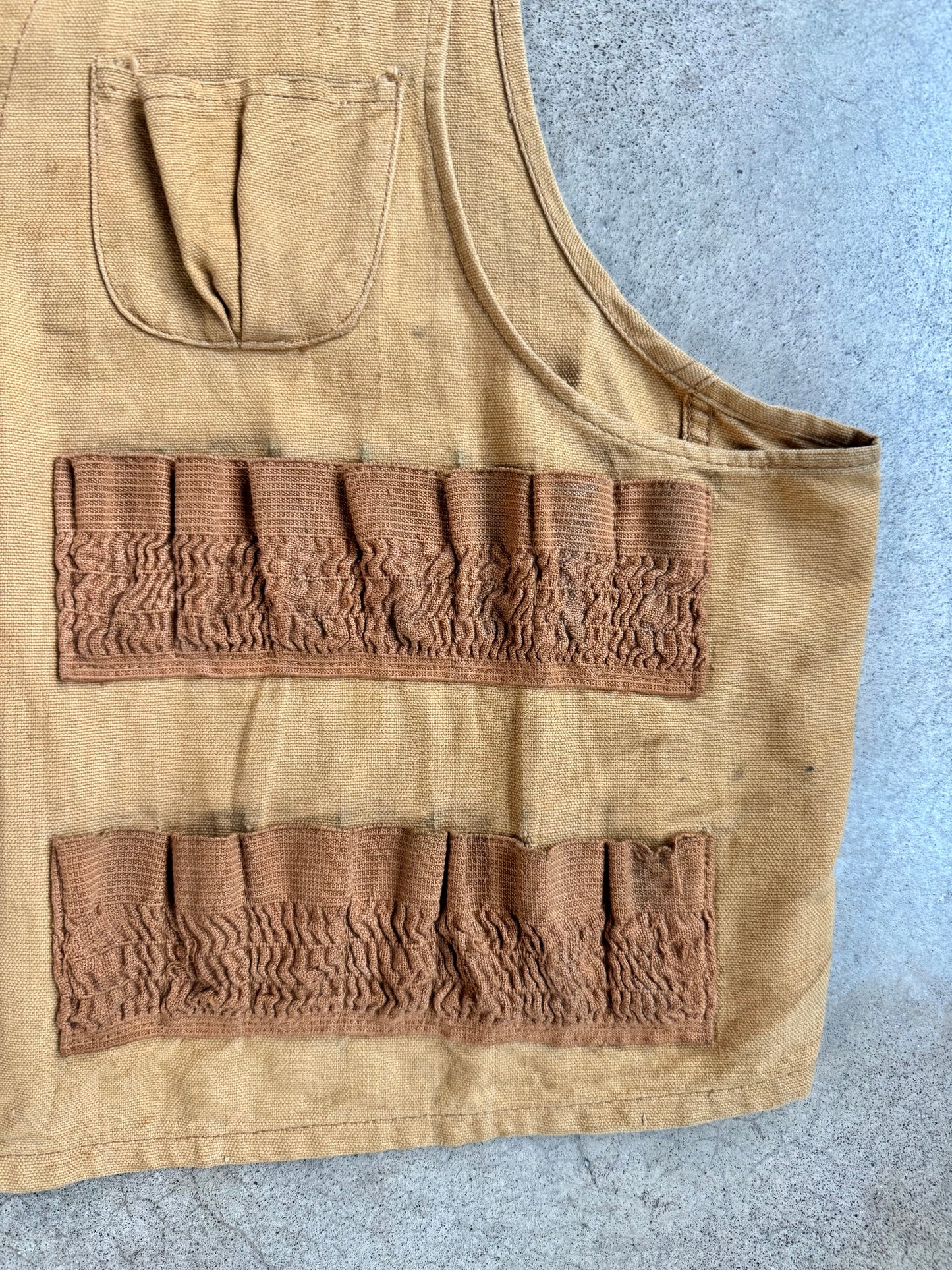 Vintage 1950s Drybak Canvas Hunting Vest | Medium