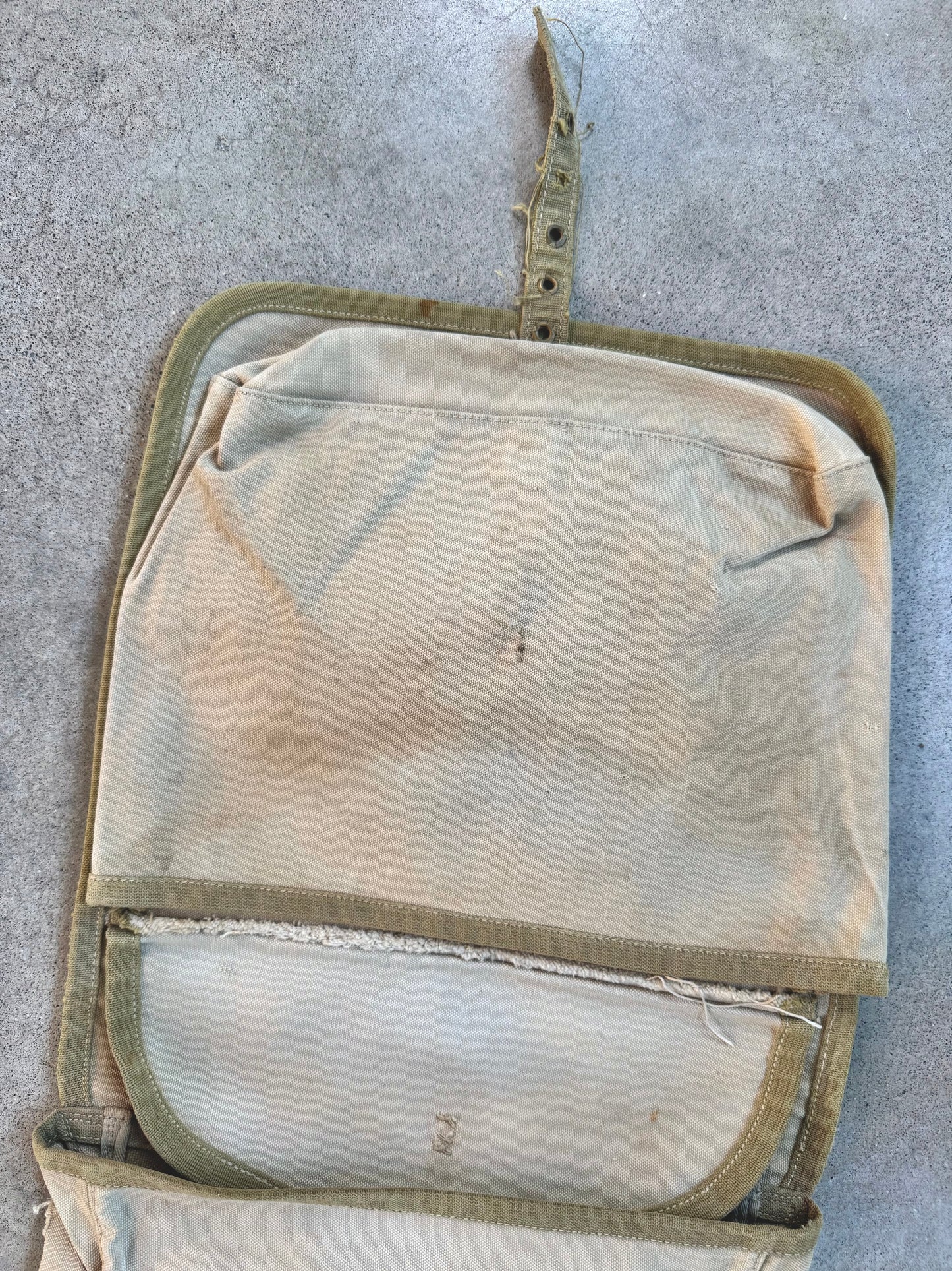 Antique 1900s Military Issue Canvas "OHIO" Haversack Bag