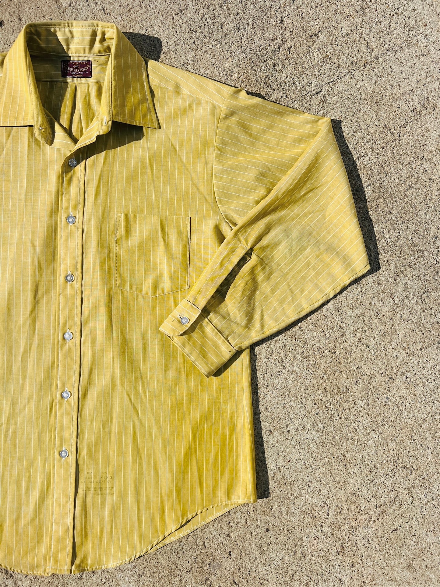 Vintage Van Heusen Striped Dress Shirt | Large