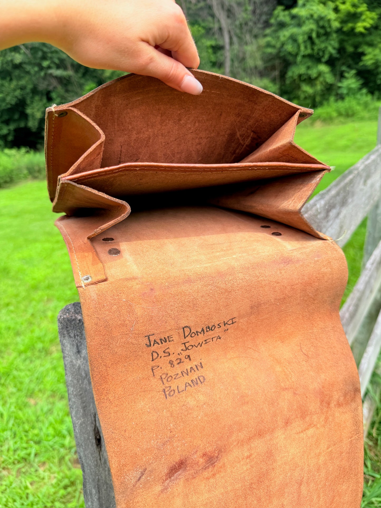 Vintage 1940s WW2 Polish Military Officer Field Map Bag