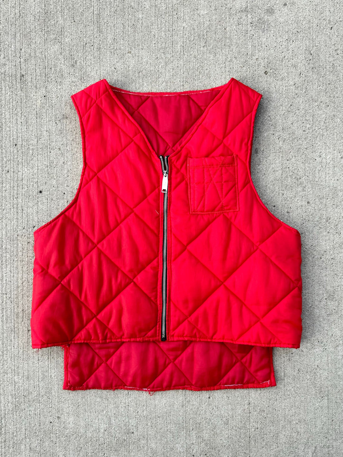 Vintage Red Insulated Hunting Vest | M/L