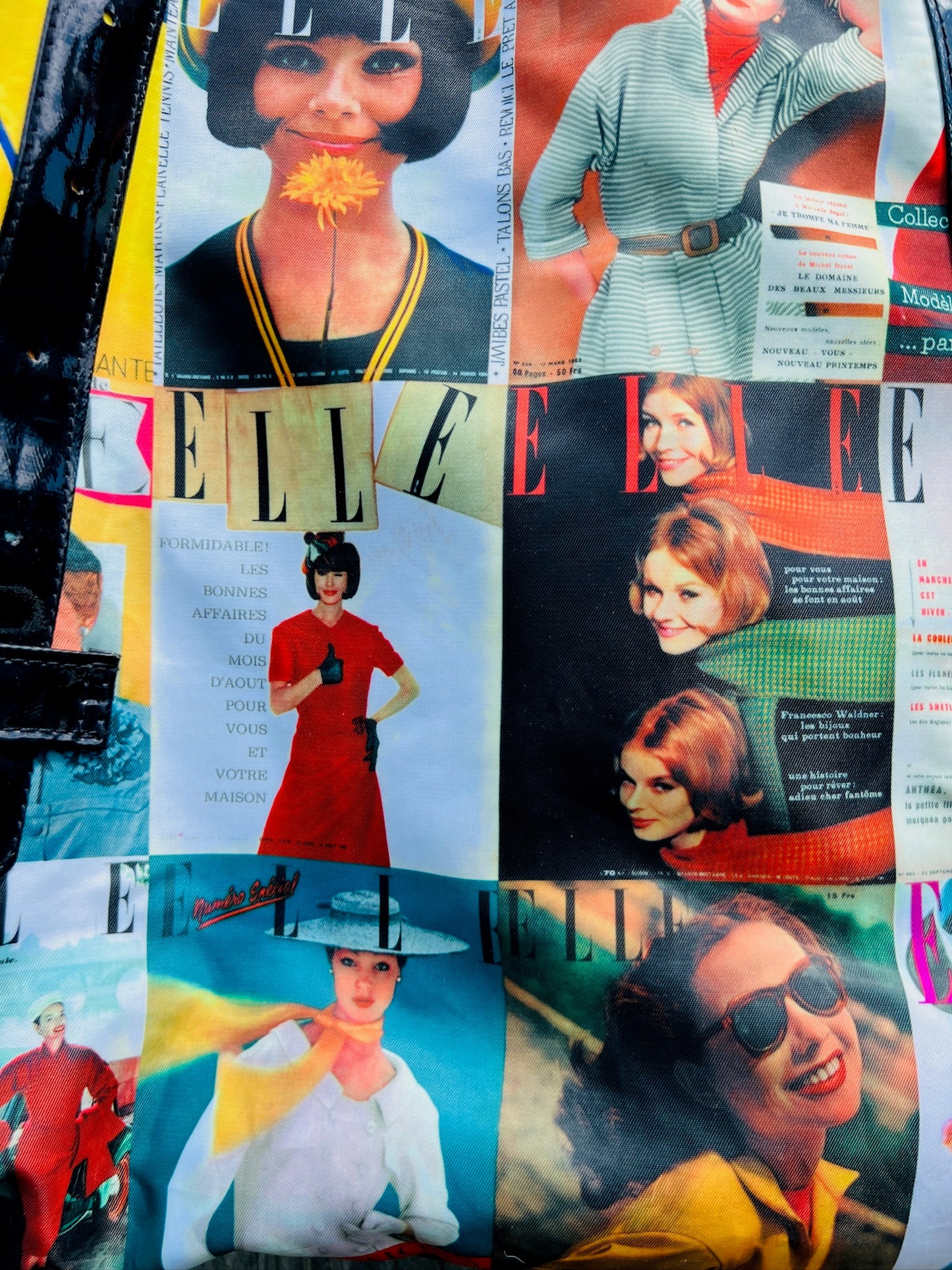 Vintage Elle Magazine Cover Tote Bag