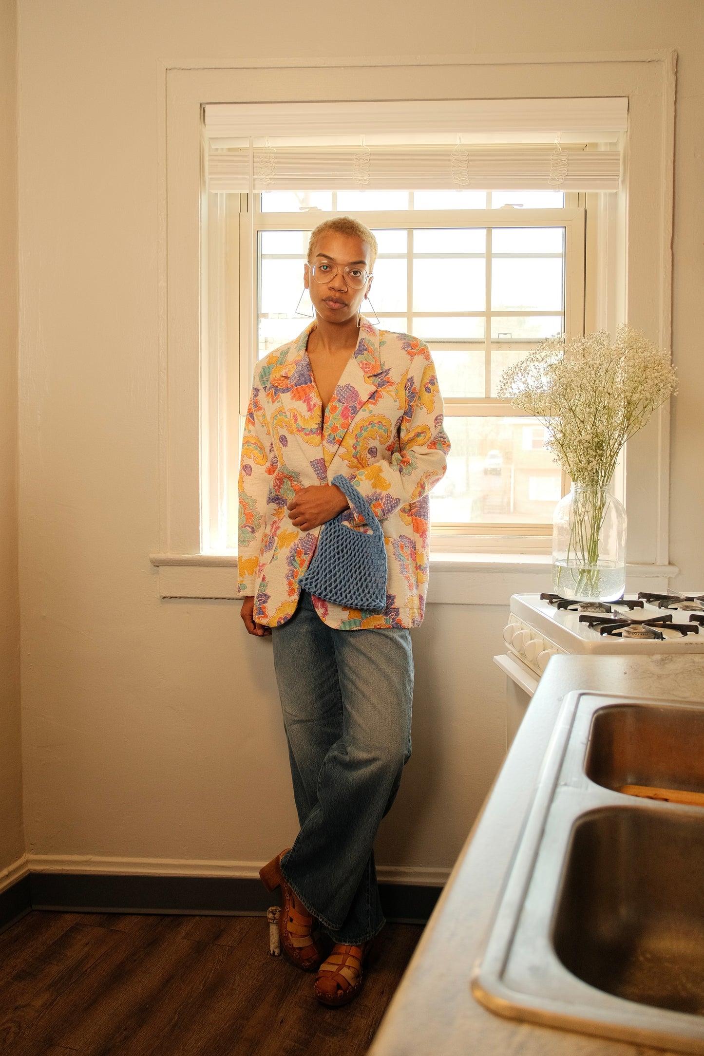 Vintage 1980s Claude Multicolor Paisley Blazer | M/L
