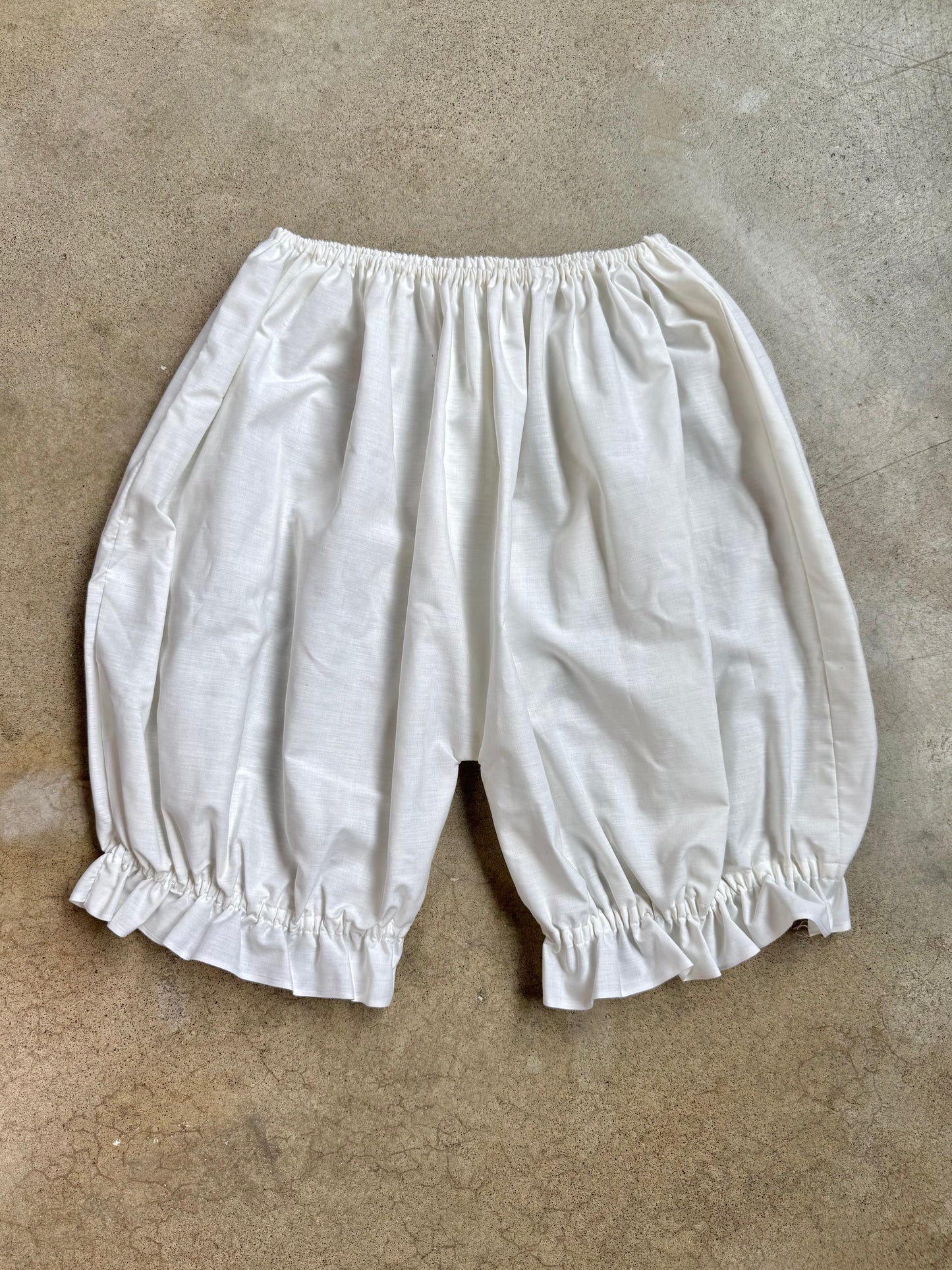 Vintage White Cotton Bloomers