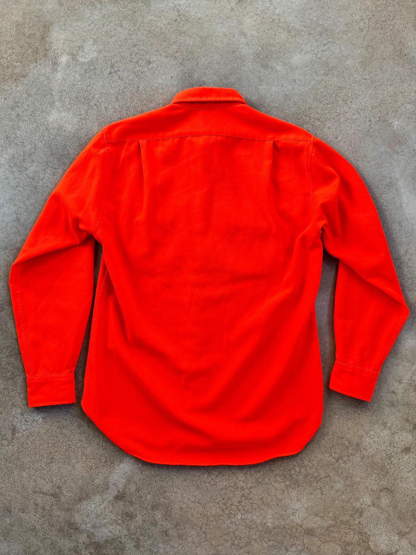 Vintage 1980s Cabela's Orange Button-Up Hunting Shirt | Medium