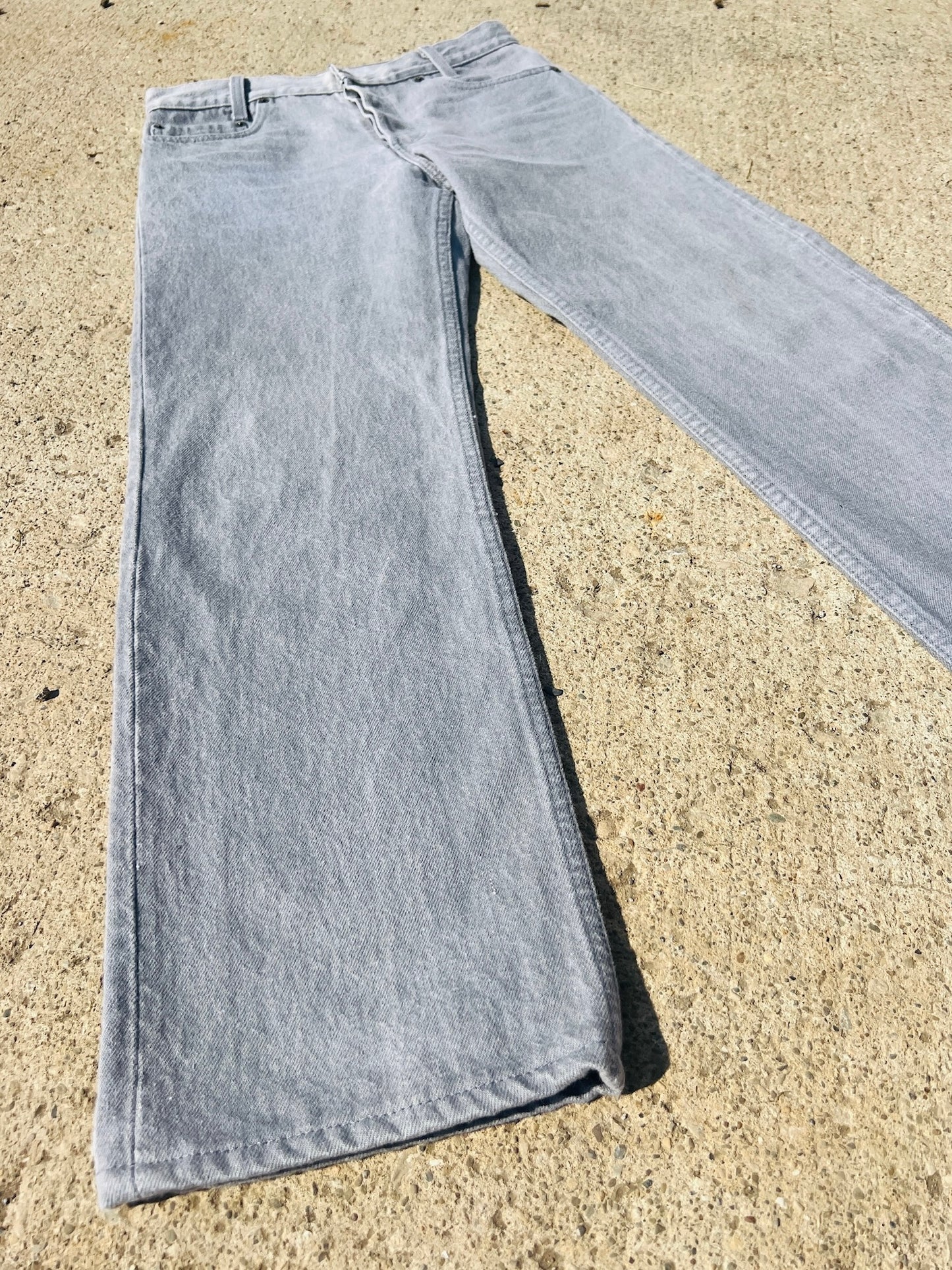 Vintage 1990s Levi's Student Button Fly Grey Jeans | Waist 29