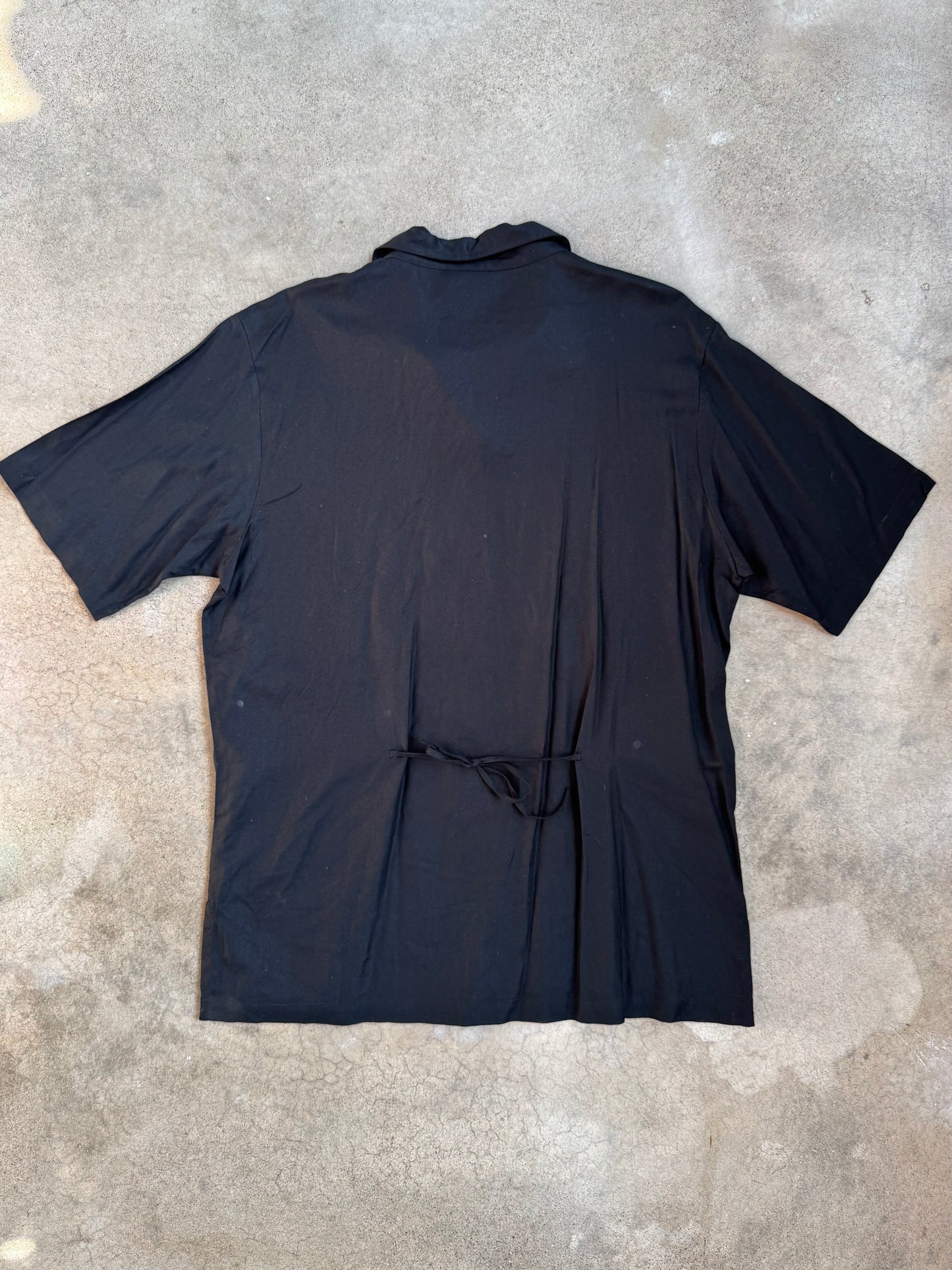 Vintage 1980s Anthony Mark Hankins Black Fairy Embroidered Shirt | 1X