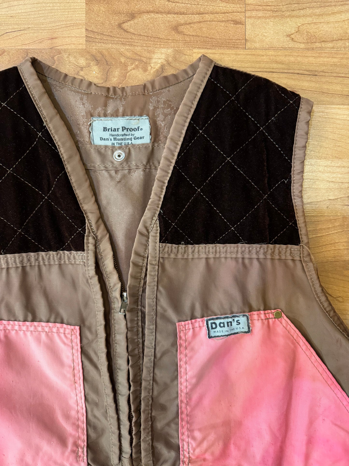 Vintage 1970s/80s Dan’s Briar Proof Hunting Vest | L/XL