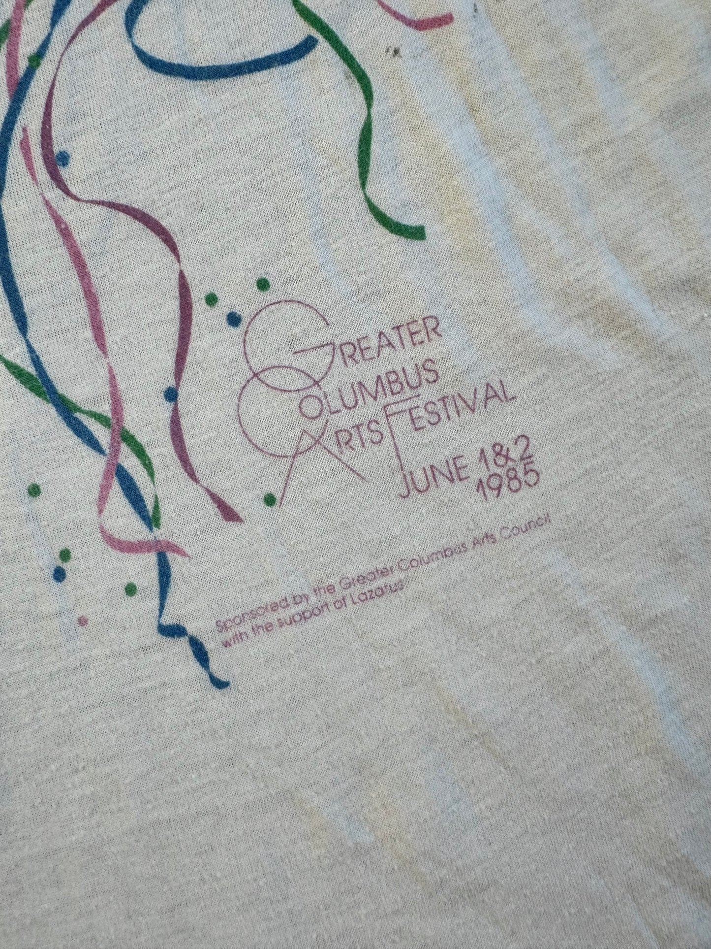 Vintage 1985 Greater Columbus Arts Festival Tee | L/XL