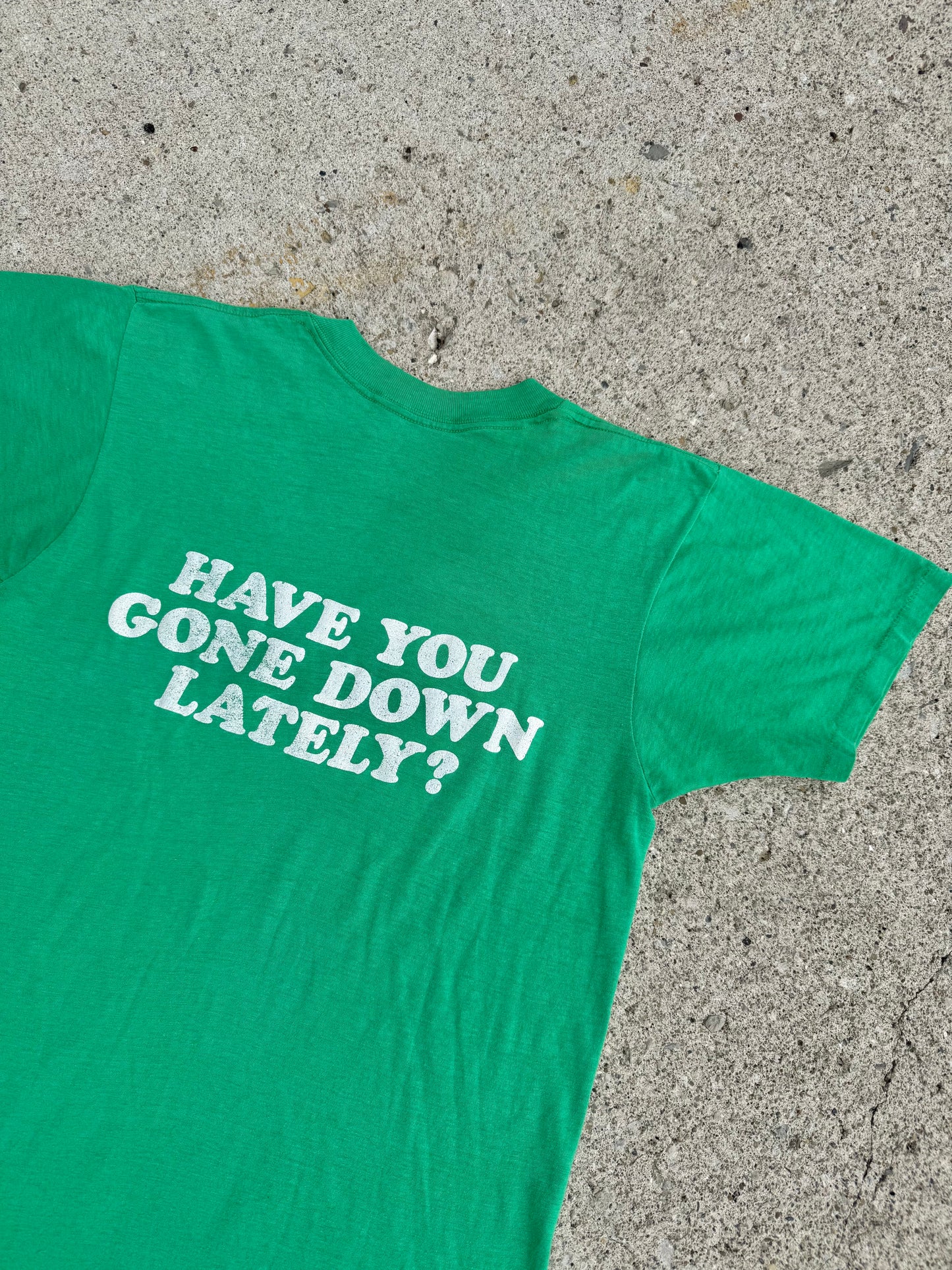 Vintage 1980s Green Chattahoochee River Two-Sided Graphic Tee | S/M