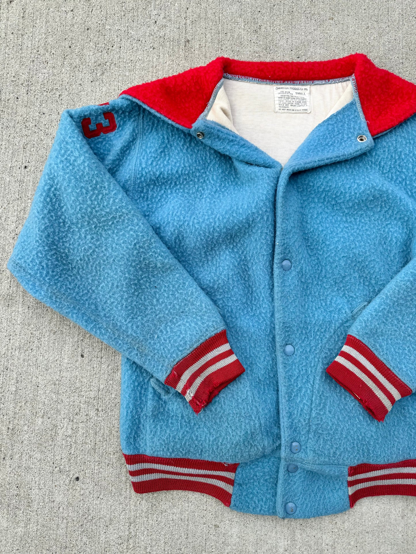 Vintage 1970s Champion St. Joseph Vikings Varsity Jacket | Small