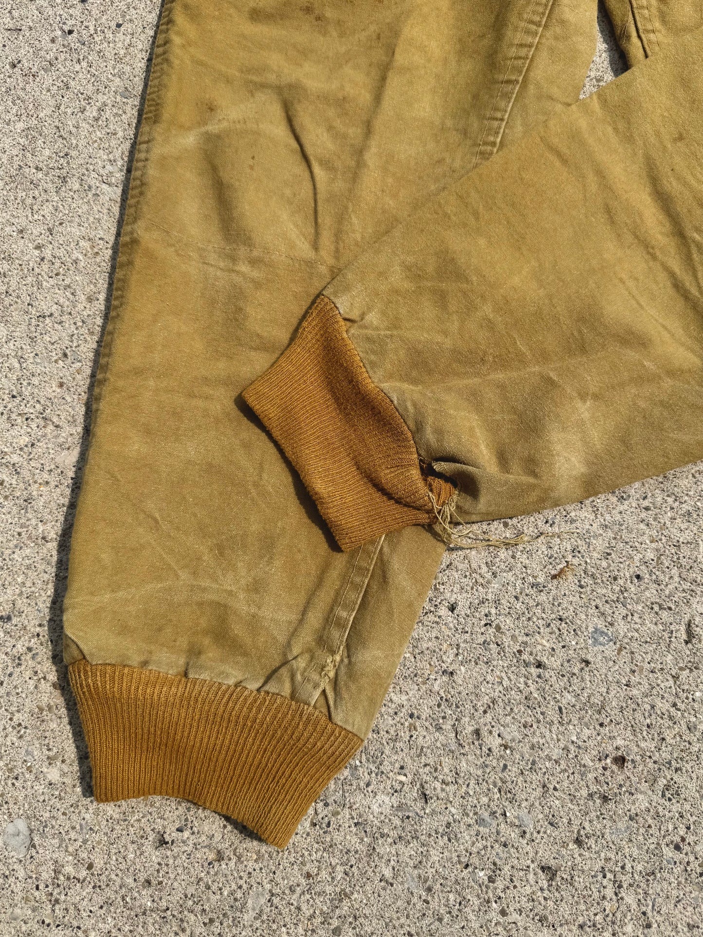 Vintage 1960s Bullseye Bill Khaki Canvas Hunting Pants | Waist 36”