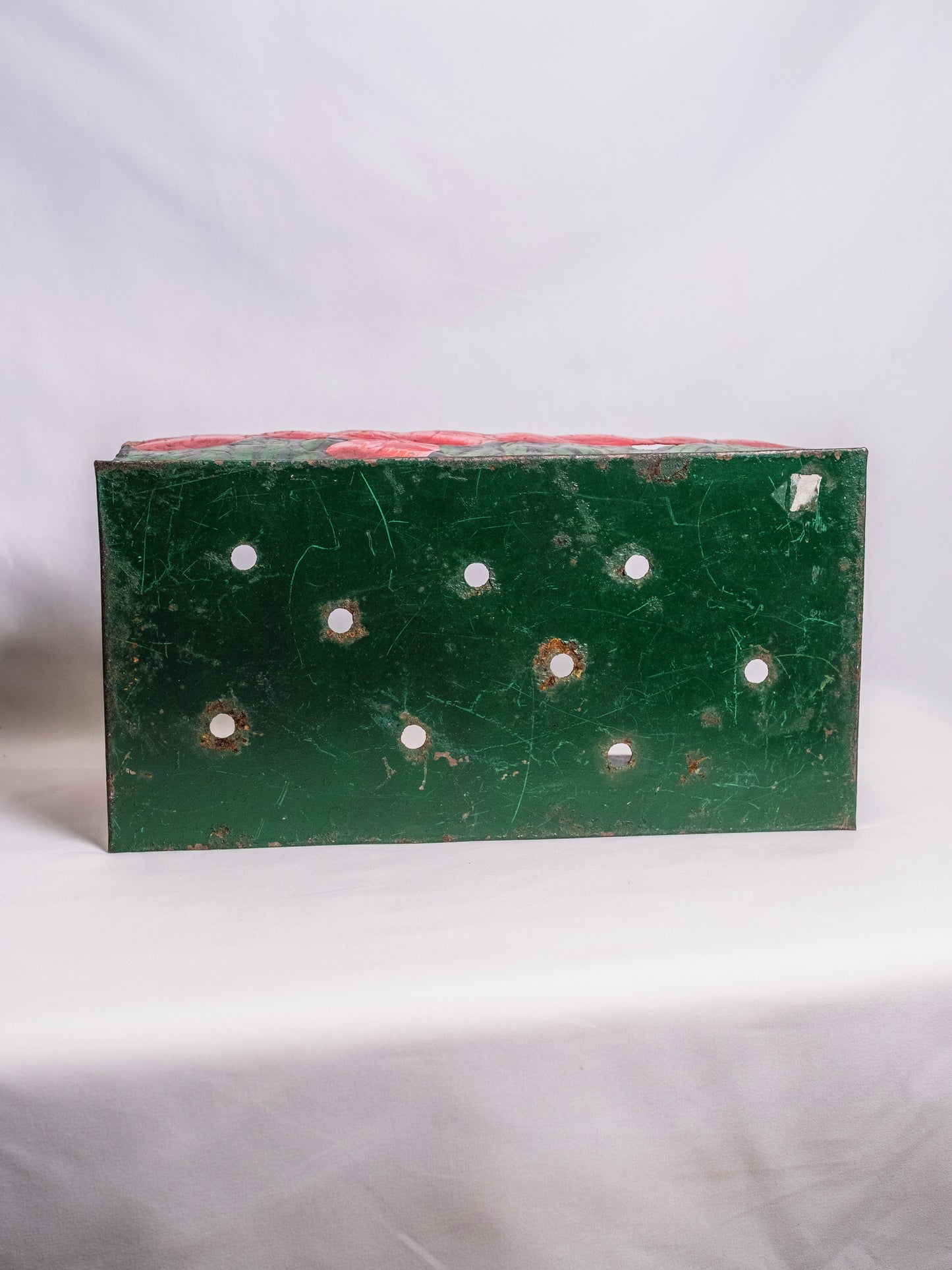 Vintage 1950s Metal Hand-Painted Tulip Flower Box
