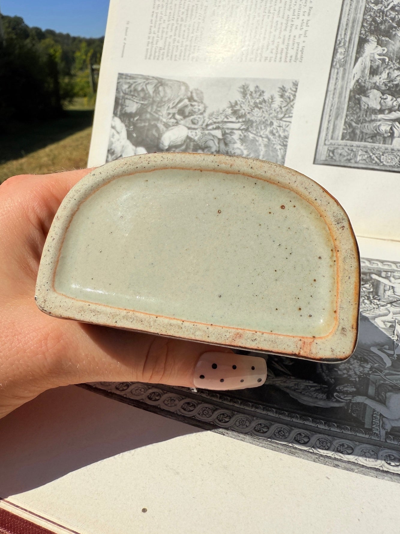 Vintage 1970s Ceramic Floral Pattern Wall Pocket