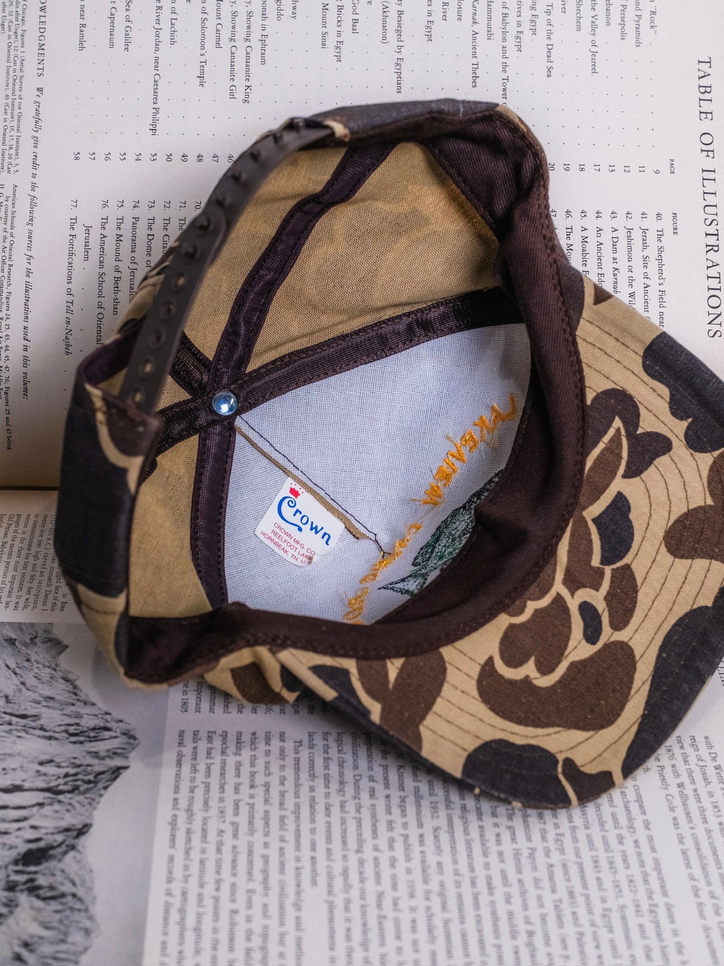 Vintage 1980s Lakeview Dining Room Reelfoot Lake Camo Trucker Hat