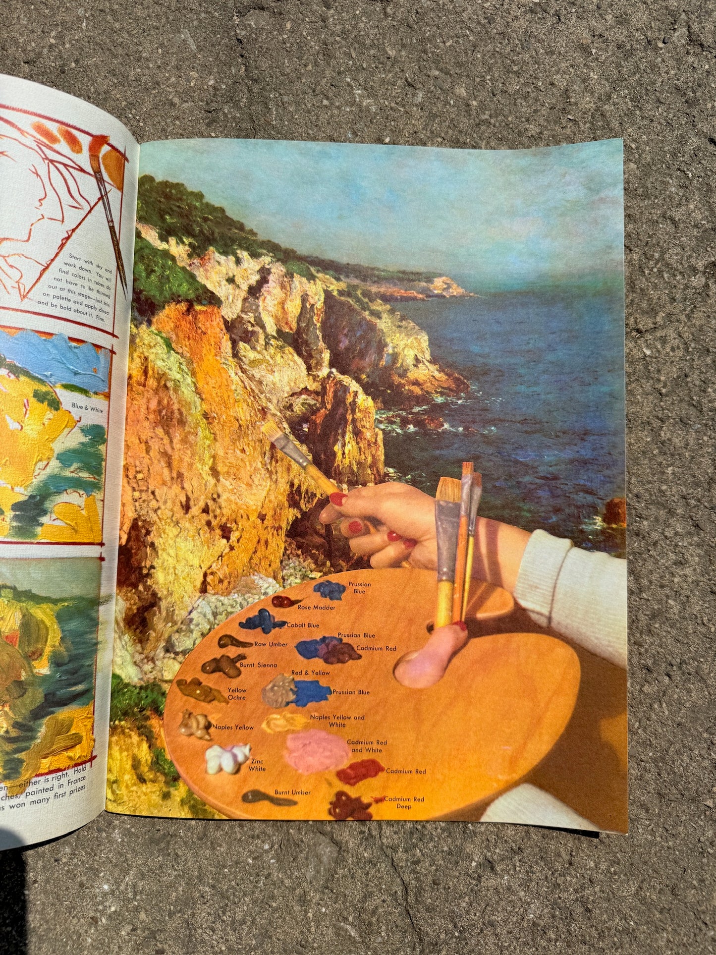 Vintage How to Draw and Paint Seascapes Book
