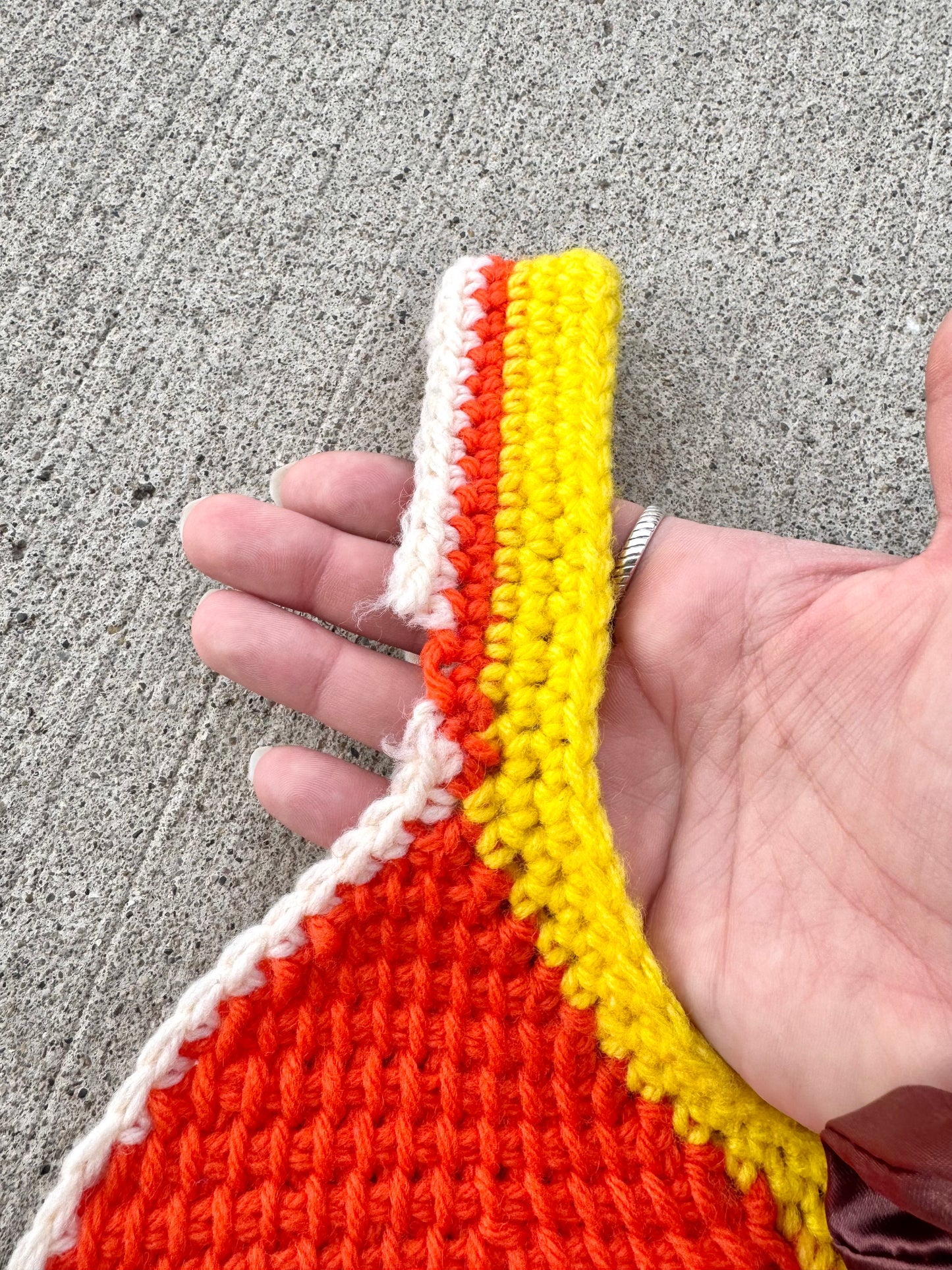 Vintage 1970s Crochet Sun Cropped Tank | XS