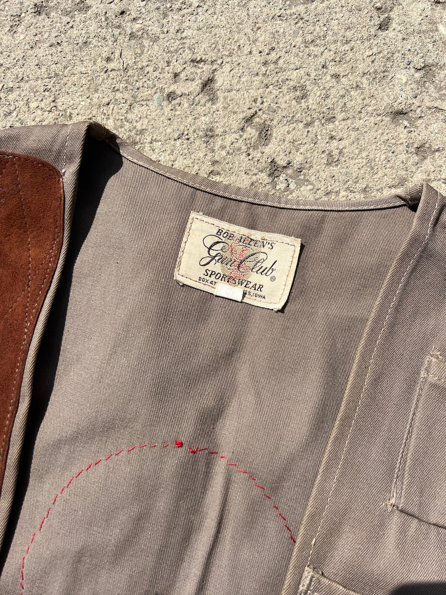 Vintage 1950s Patched Bob Allen Gun Club Rifle Vest | Medium