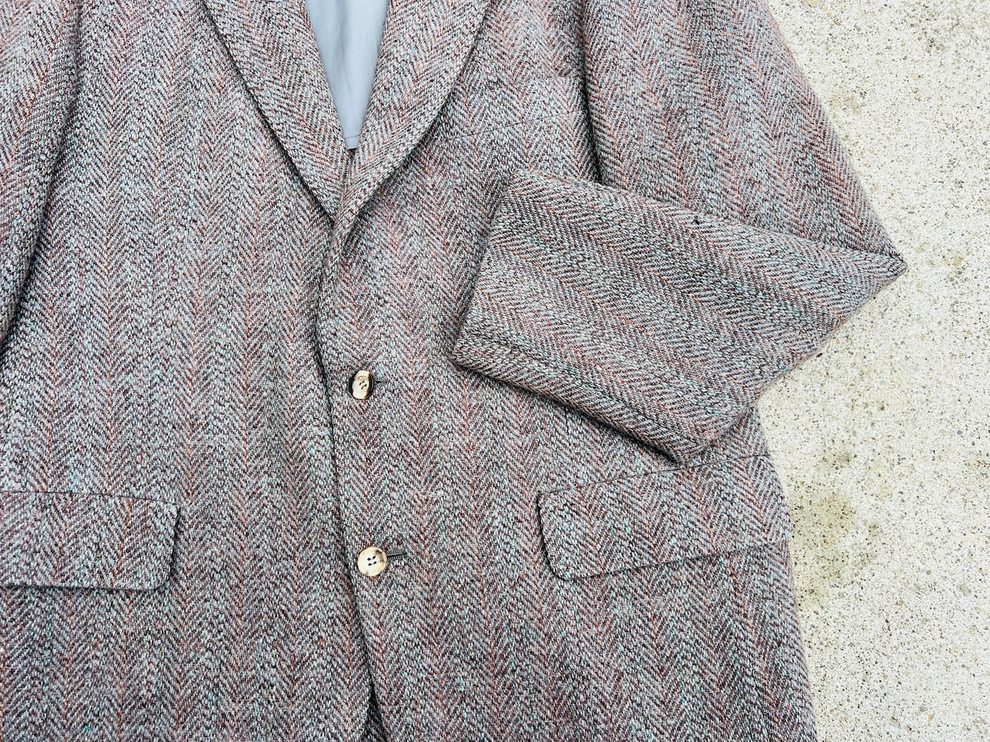 Vintage 1960s Harris Tweed Wool Blazer