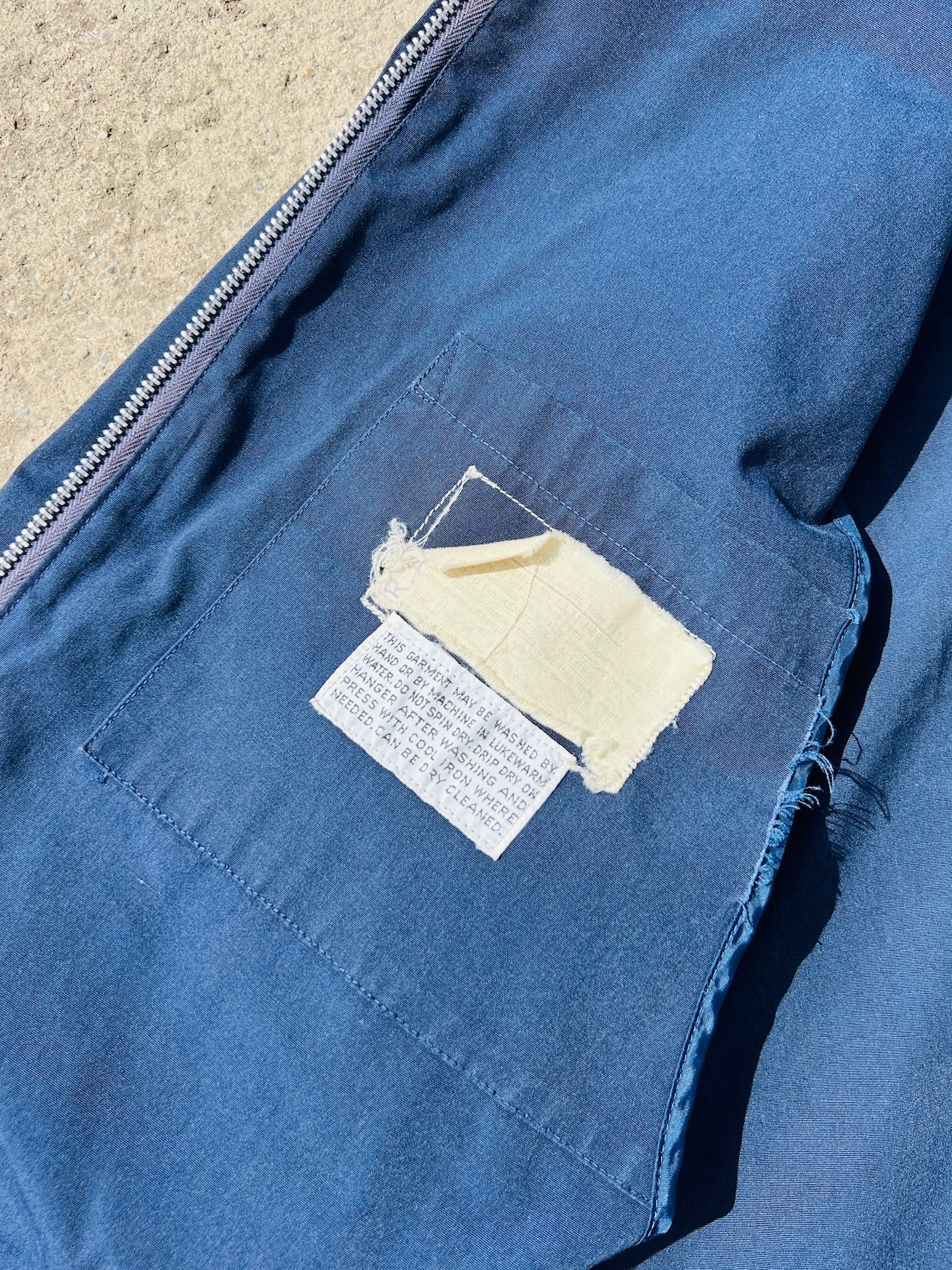 Vintage 1970s Blue Strategic Air Command Patched Jacket | L/XL