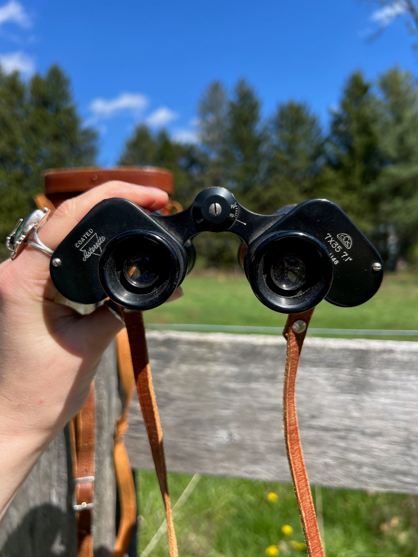 Vintage Asterette Binoculars + WWII Case