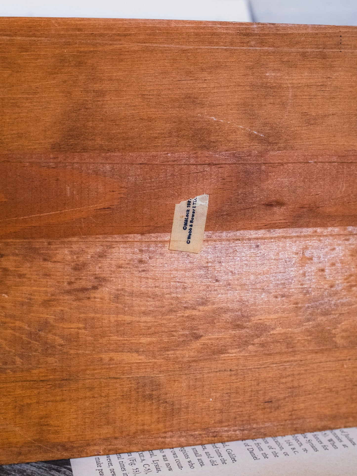 Vintage 1960s Mushroom Printed Curved Lid Wooden Keepsake Box