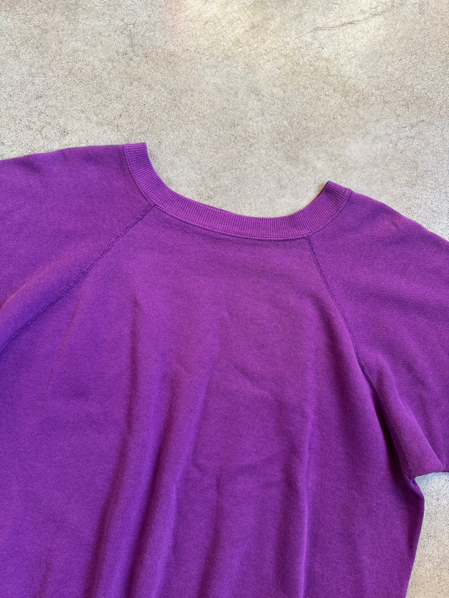 Vintage 1980s Purple Raglan Sweatshirt | L/XL