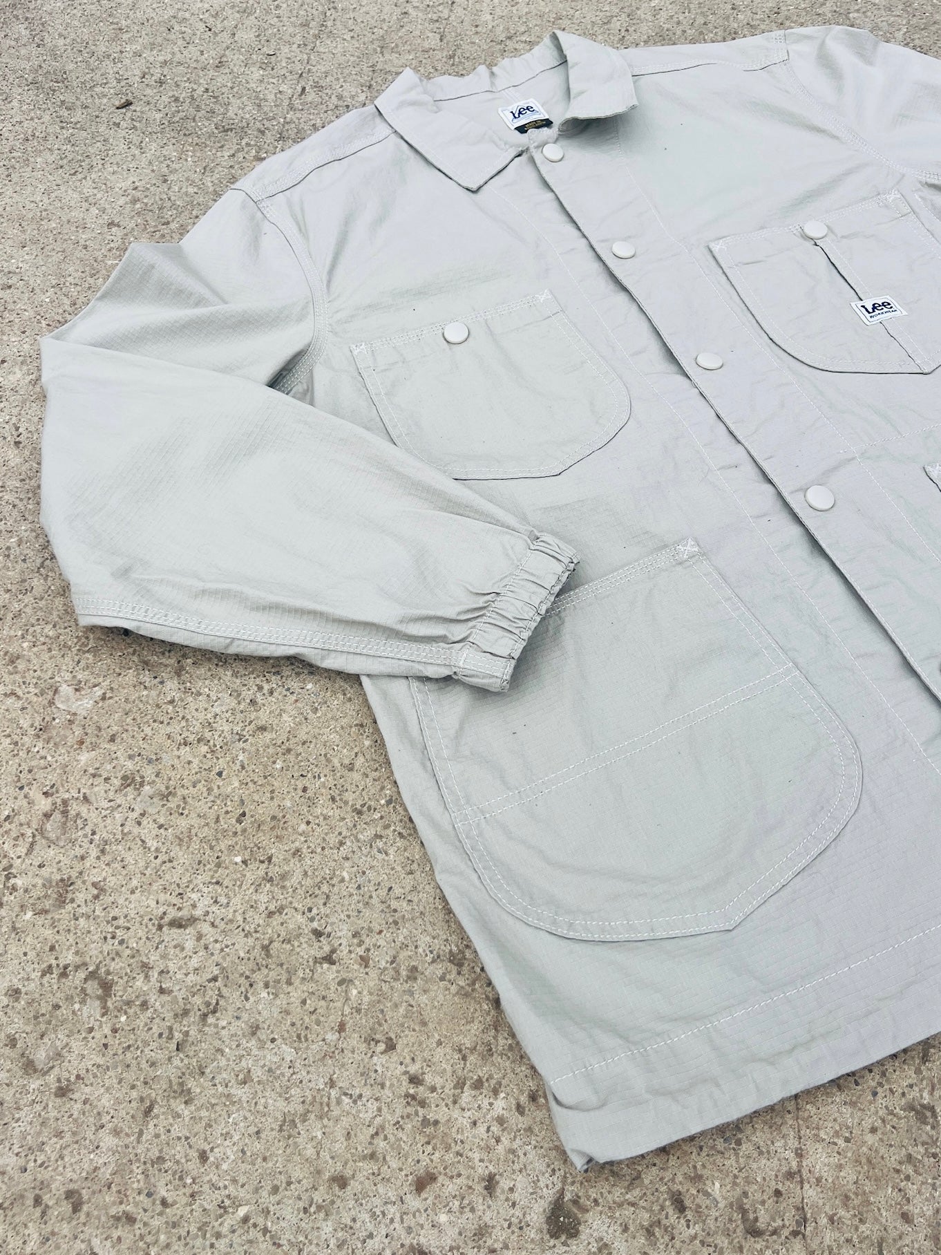 Lee Workwear Beige Khaki Ripstop Utility Jacket | Large