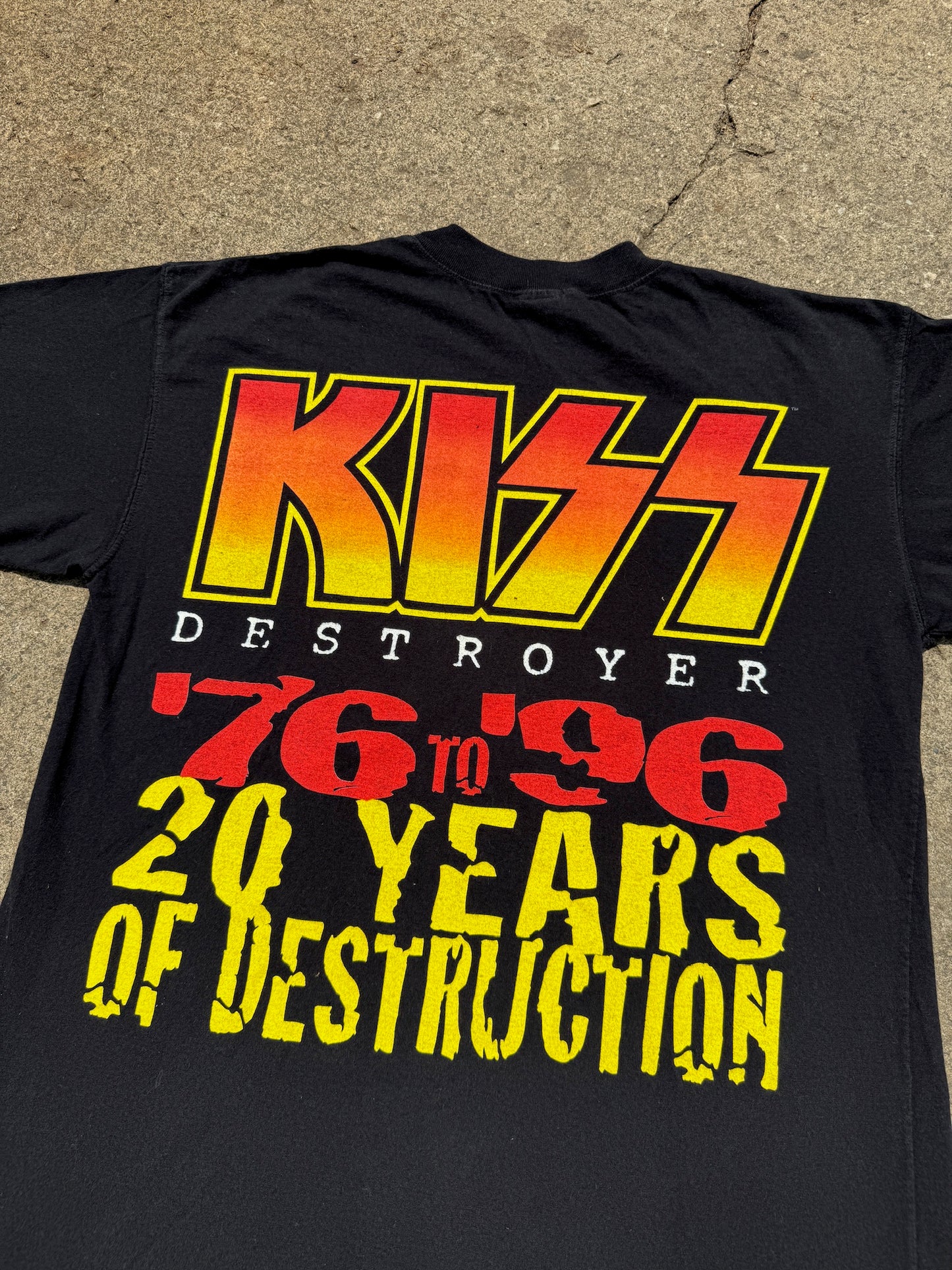 Vintage 1996 KISS Destroyer “20 Years of Destruction” Band Tee | Large