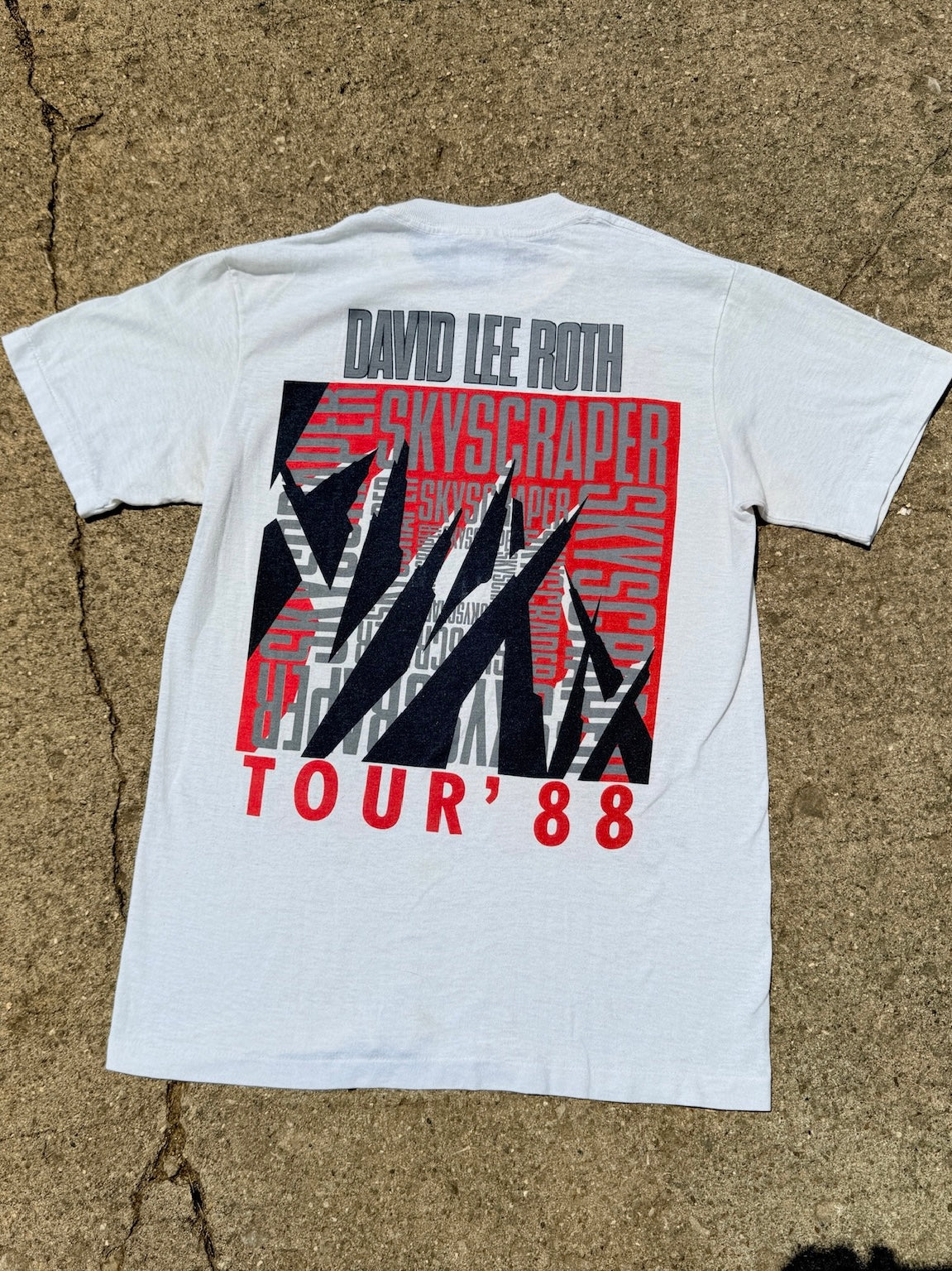 Vintage 1988 David Lee Roth Skyscraper Tour Tee | Medium