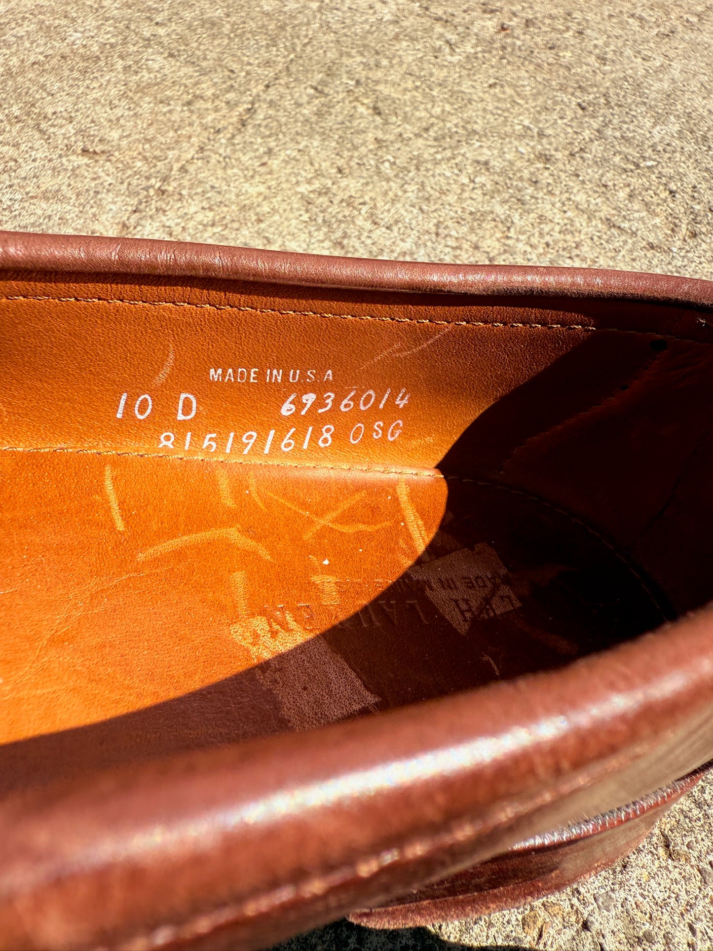 Vintage 1990s Ralph Lauren Black Label Brown Leather Tassel Penny Loafers | Men’s 10